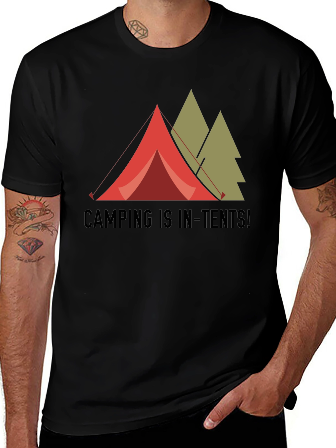 Variant 14 of Camping is In-Tents! Graphic T-Shirt