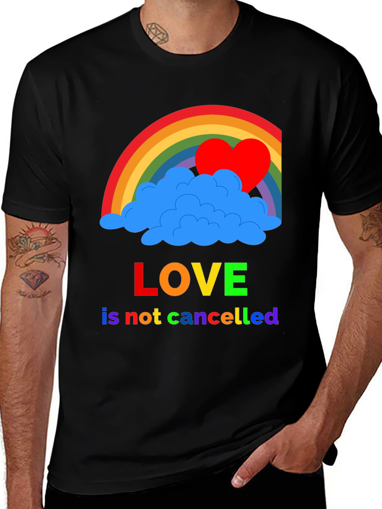 Variant 2 of Love Is Not Cancelled Pride T-Shirt