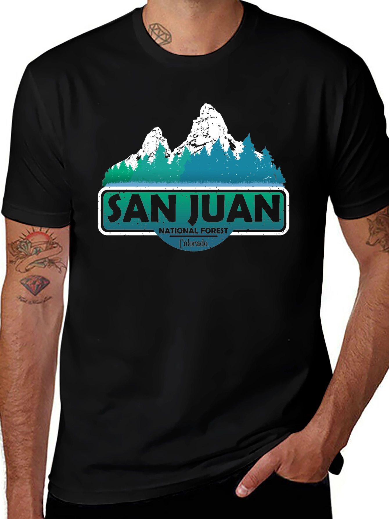 Variant 27 of San Juan National Forest T-Shirt - Colorado Mountains