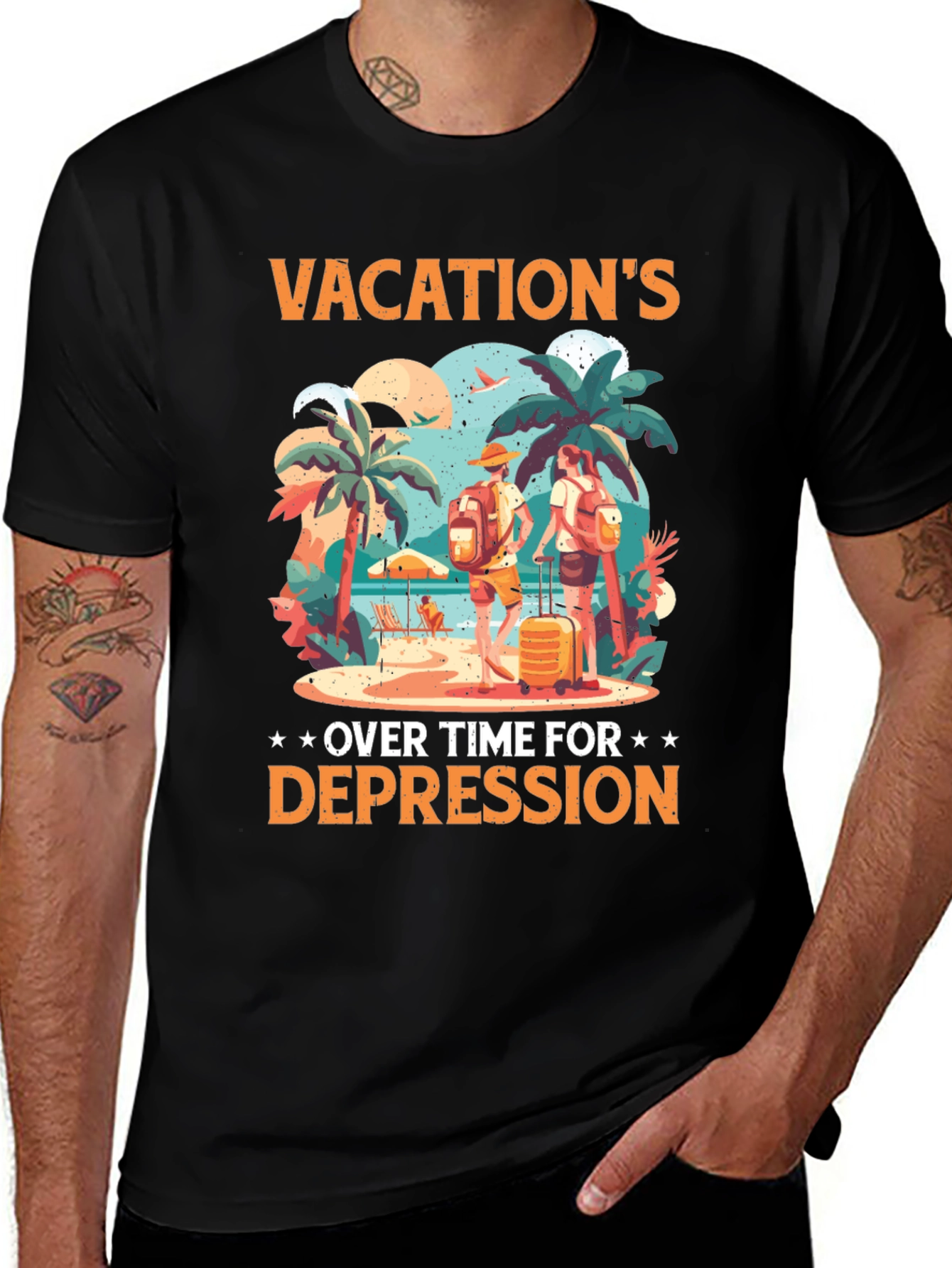 Variant 10 of Vacation's Over Funny T-Shirt