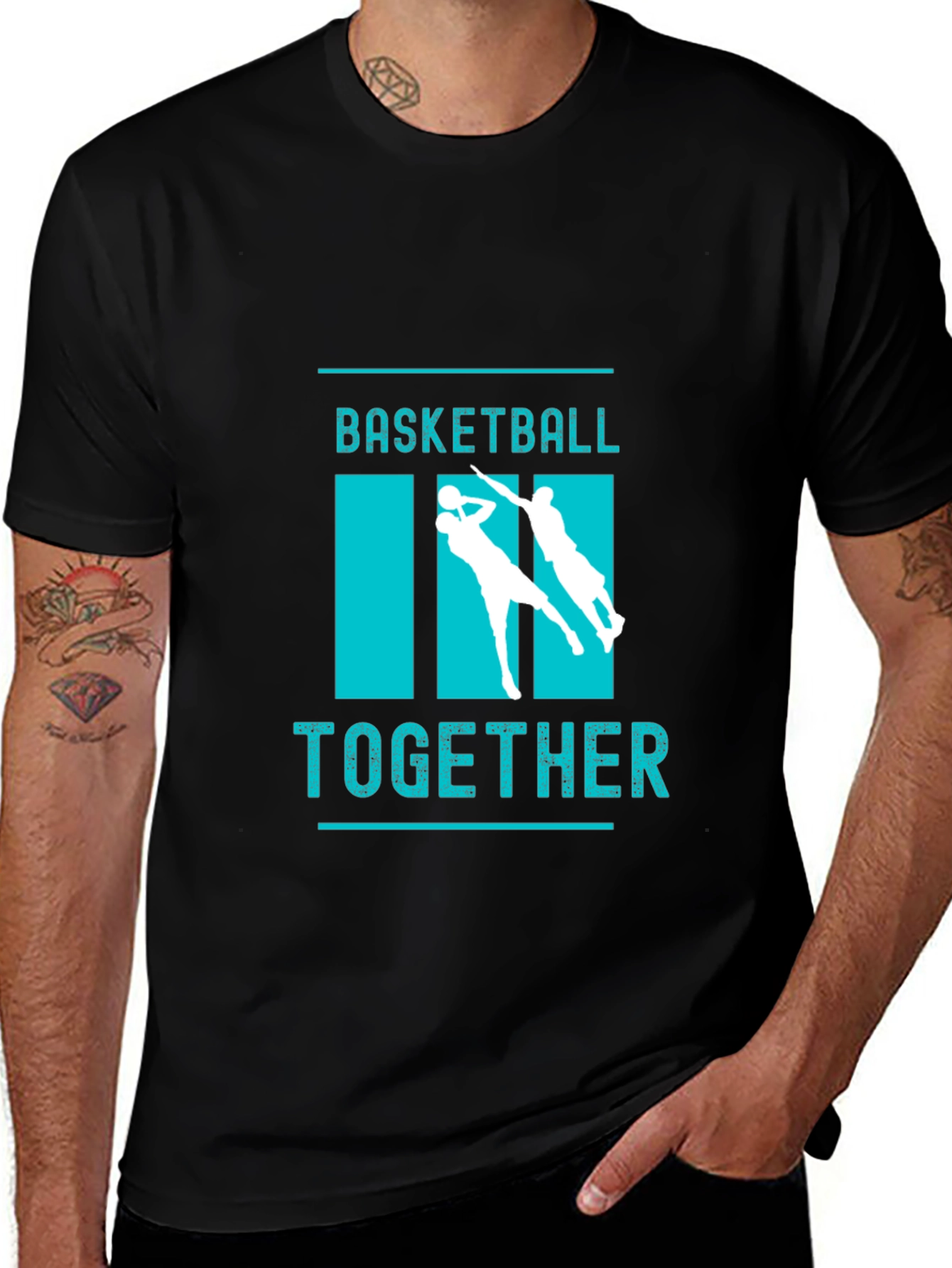 Variant 3 of Basketball Together Graphic Tee