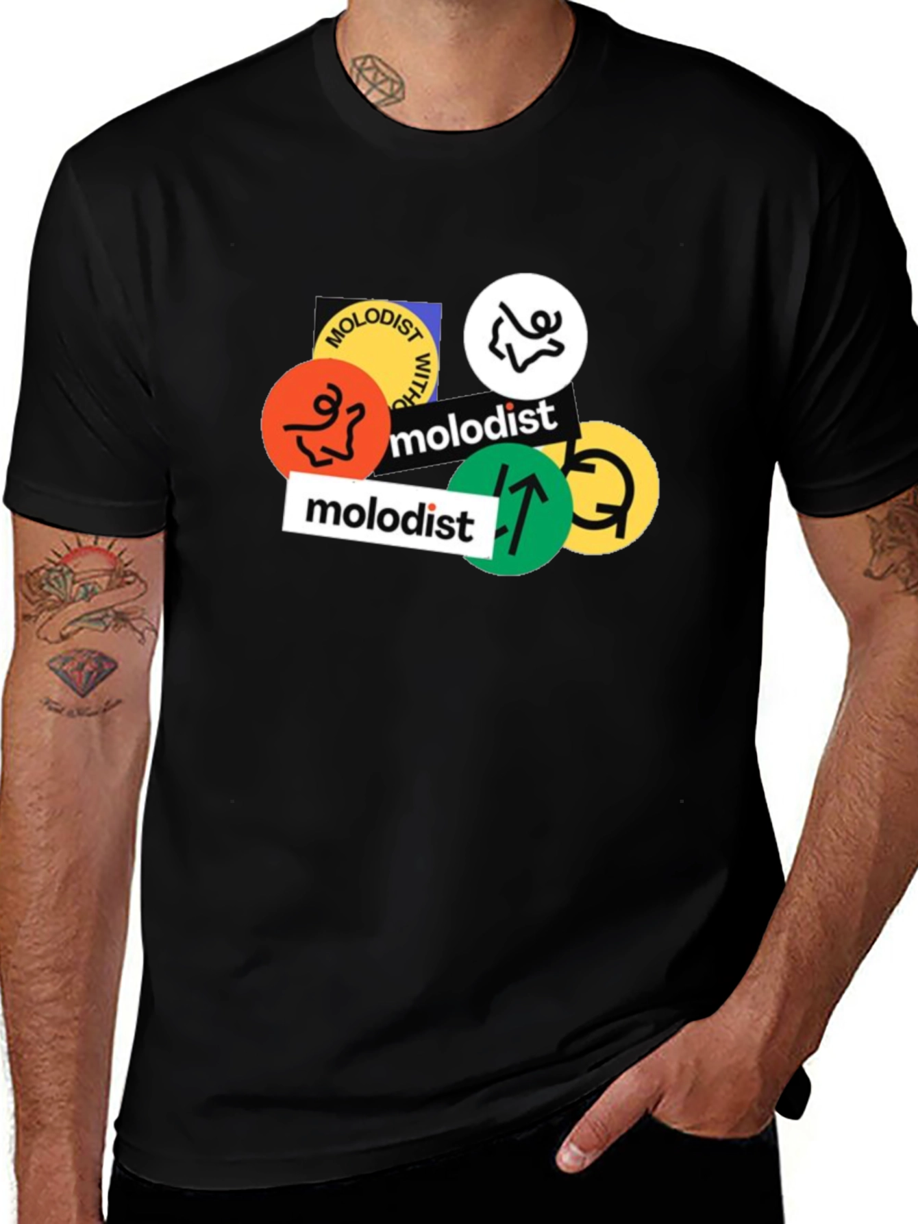 Variant 22 of Molodist Graphic Print Black T-Shirt