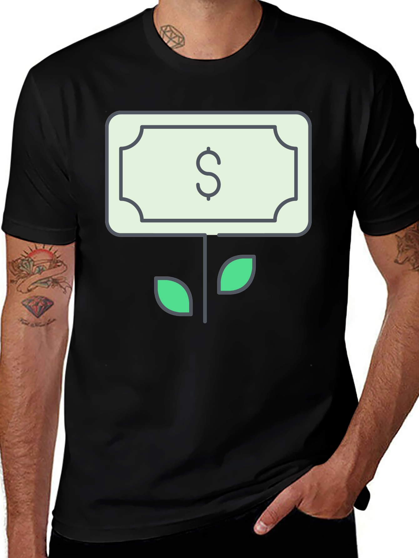 Variant 14 of Money Plant T-Shirt - Grow Your Wealth!
