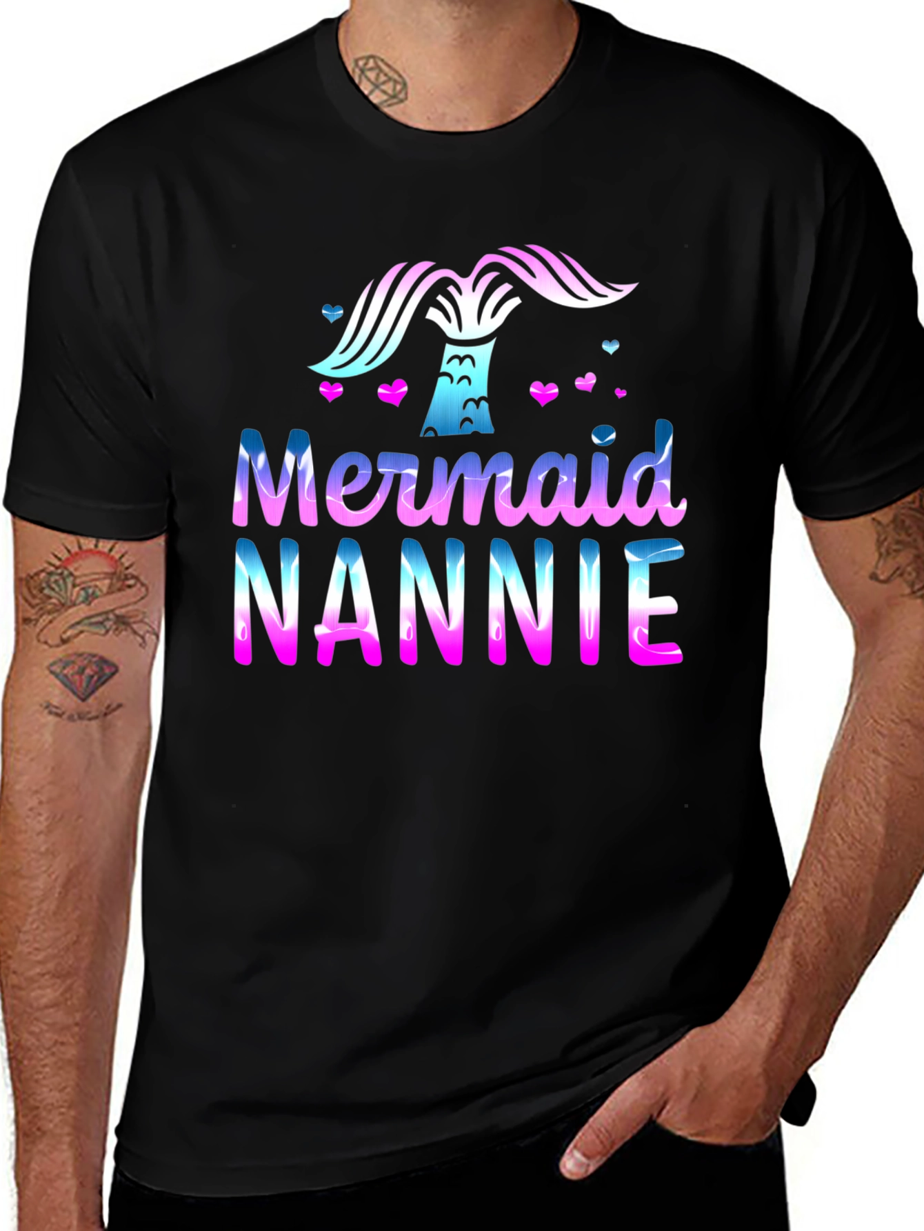 Variant 13 of Mermaid Nannie T-Shirt Black