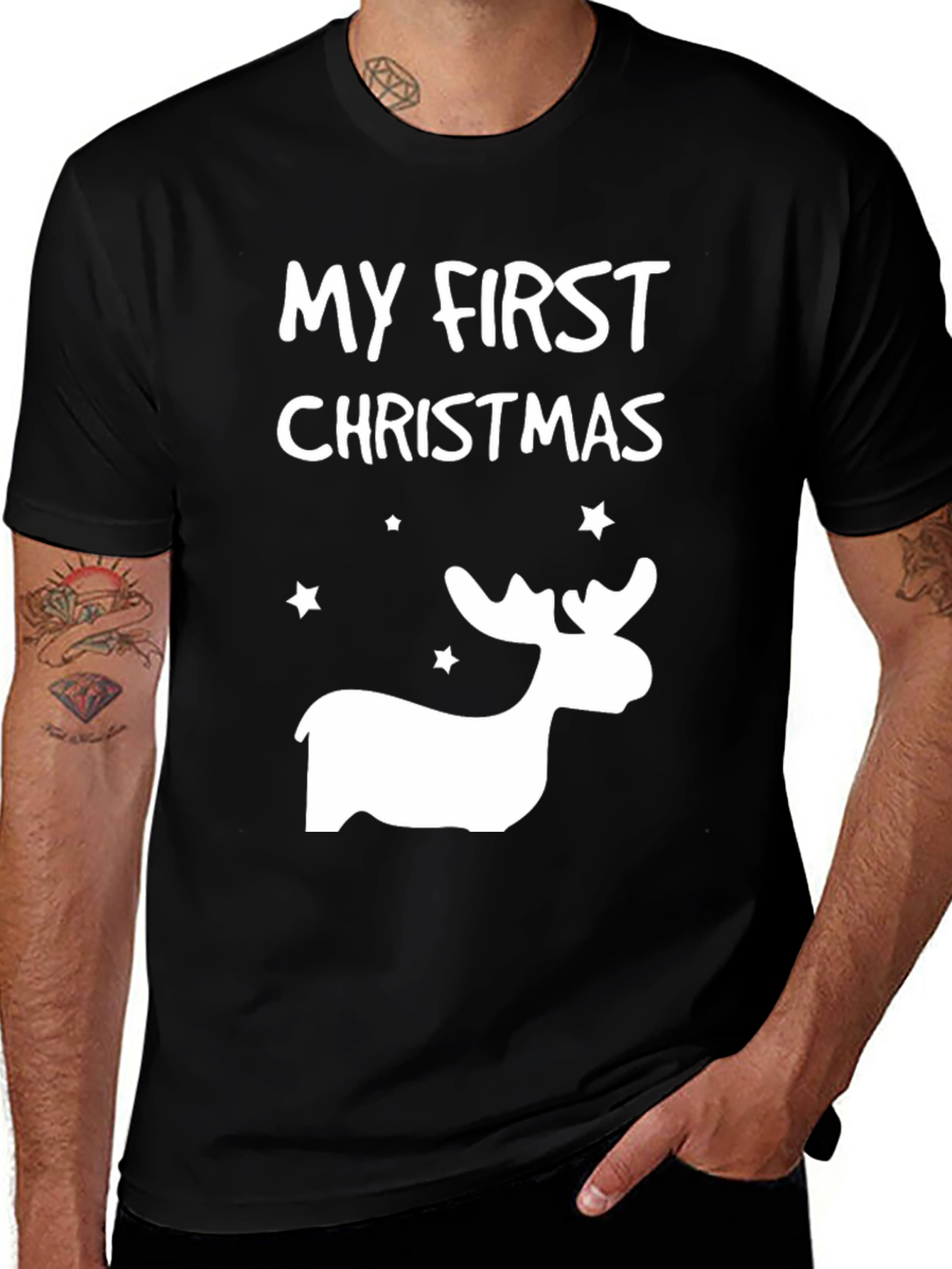My First Christmas Reindeer T-Shirt - Holiday Apparel