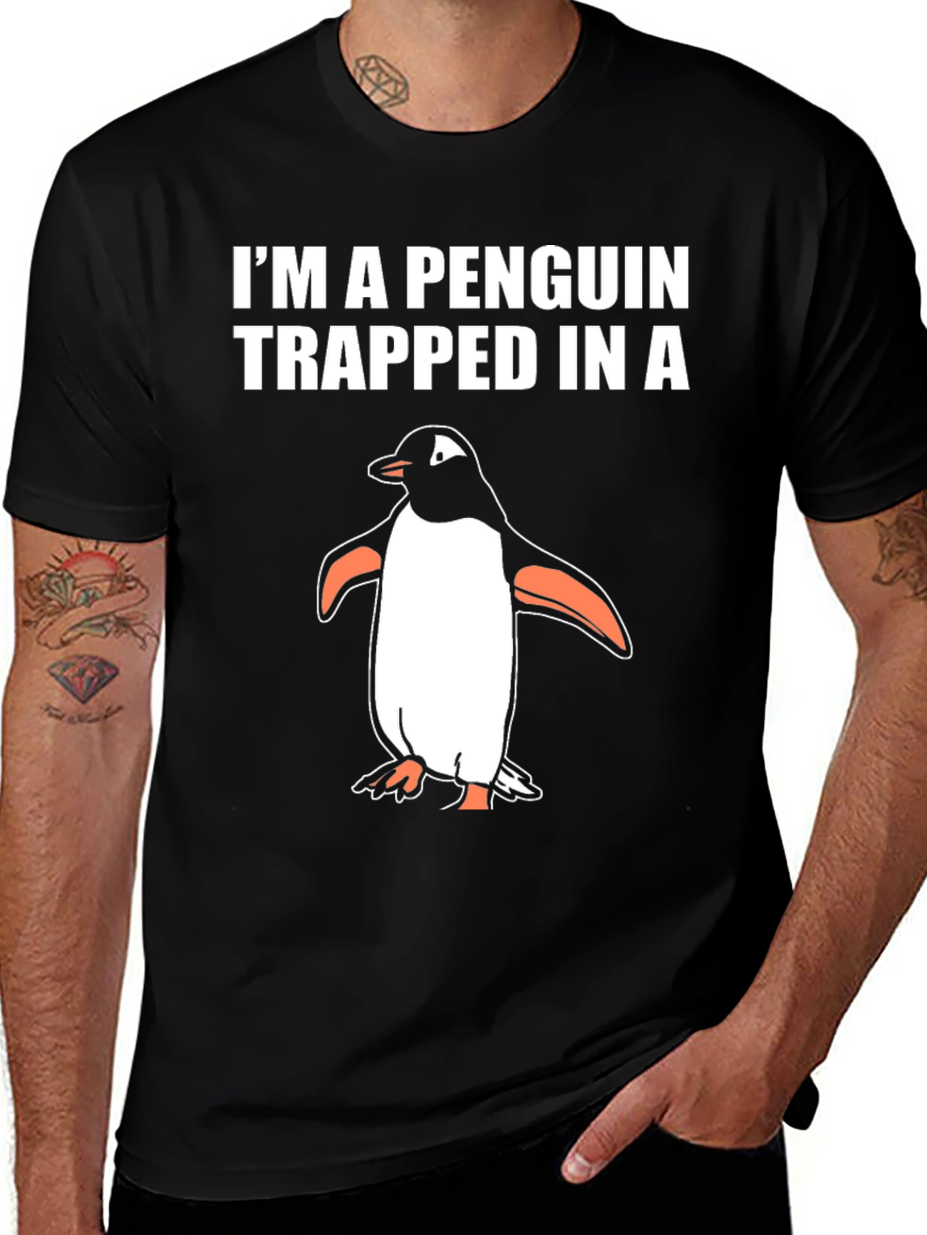 Variant 6 of Penguin Trapped in a T-Shirt