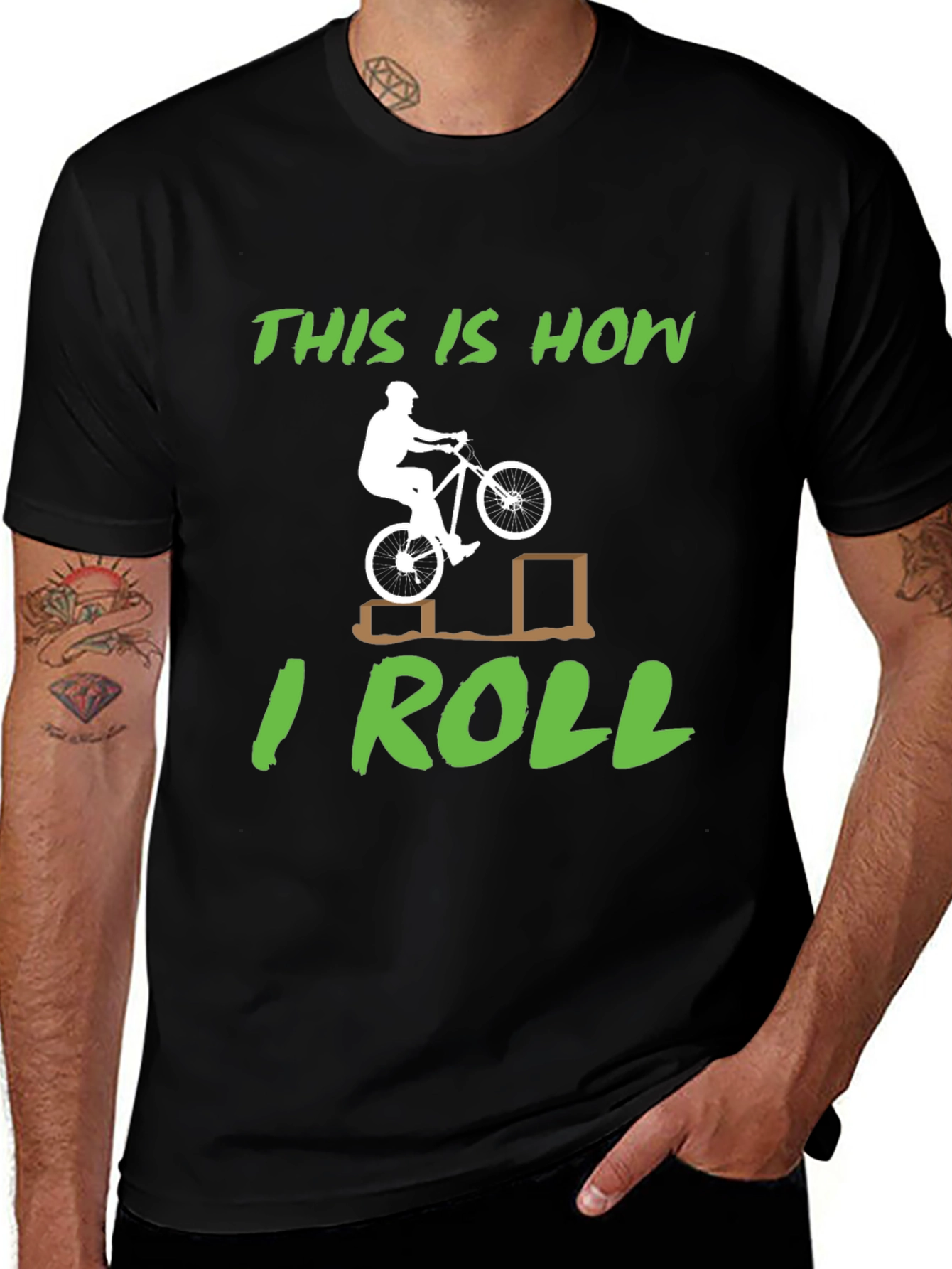 Variant 18 of This is How I Roll Mountain Bike T-Shirt