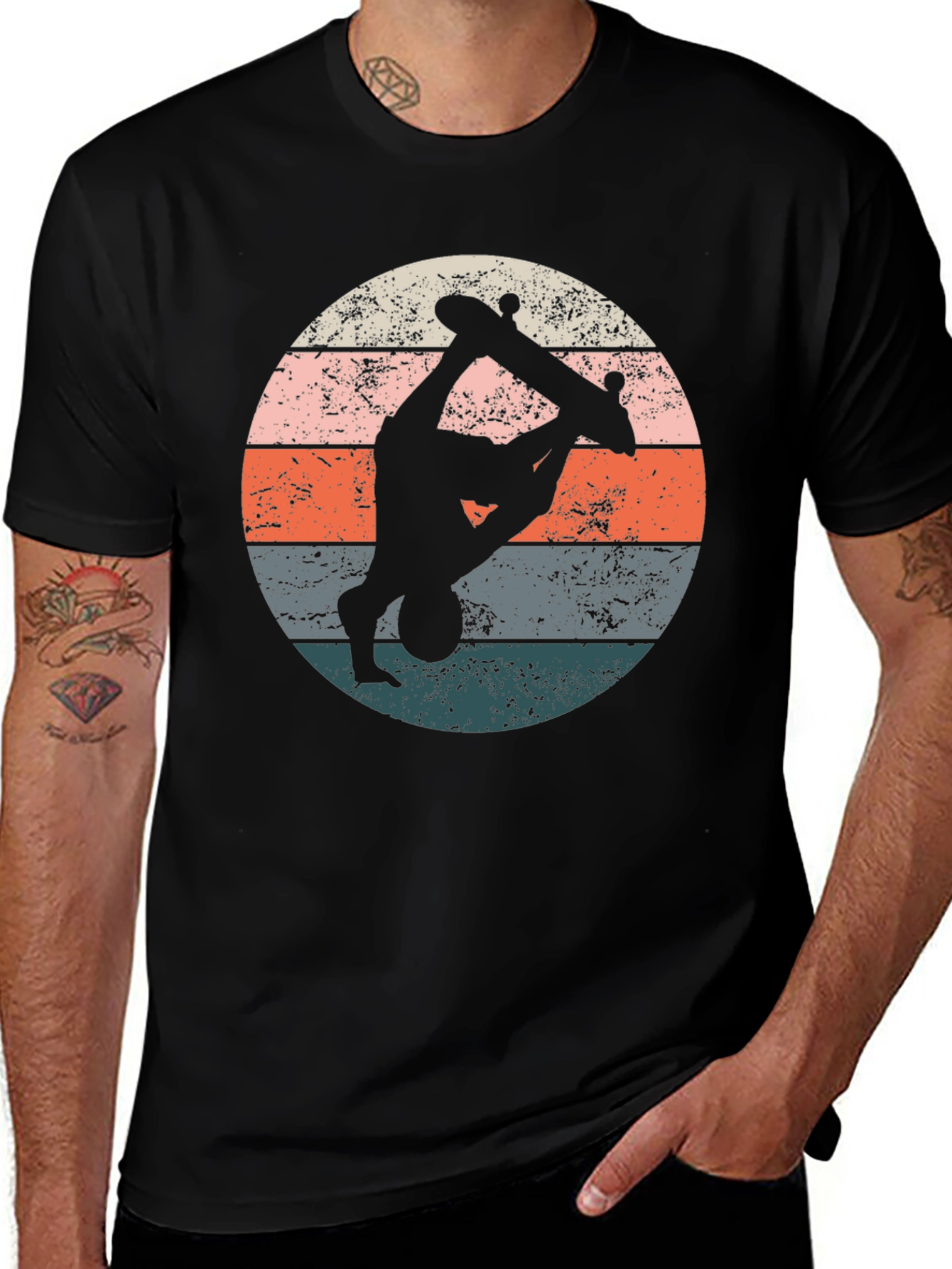 Variant 13 of Retro Skateboarder Graphic Tee