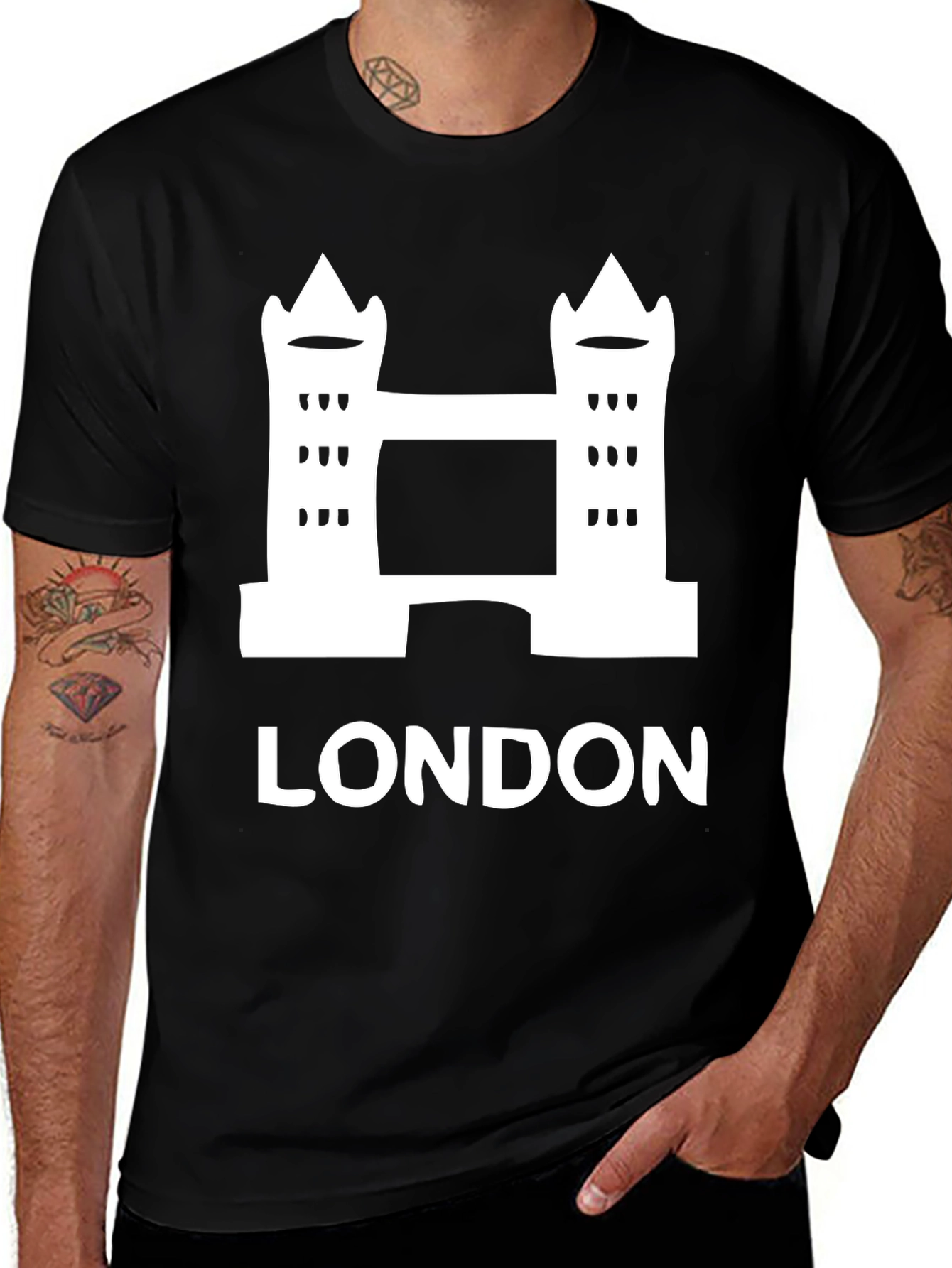 London Bridge Graphic Tee - Classic Black