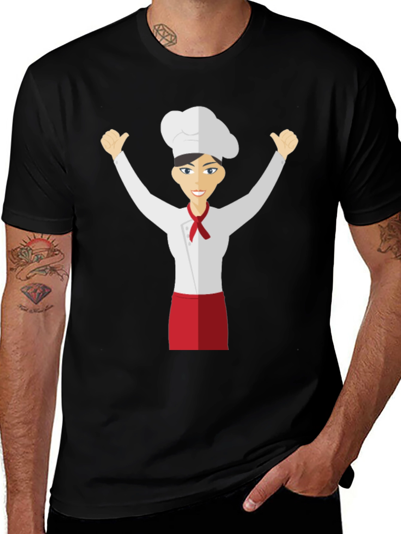 Variant 12 of Chef Cartoon Graphic T-Shirt