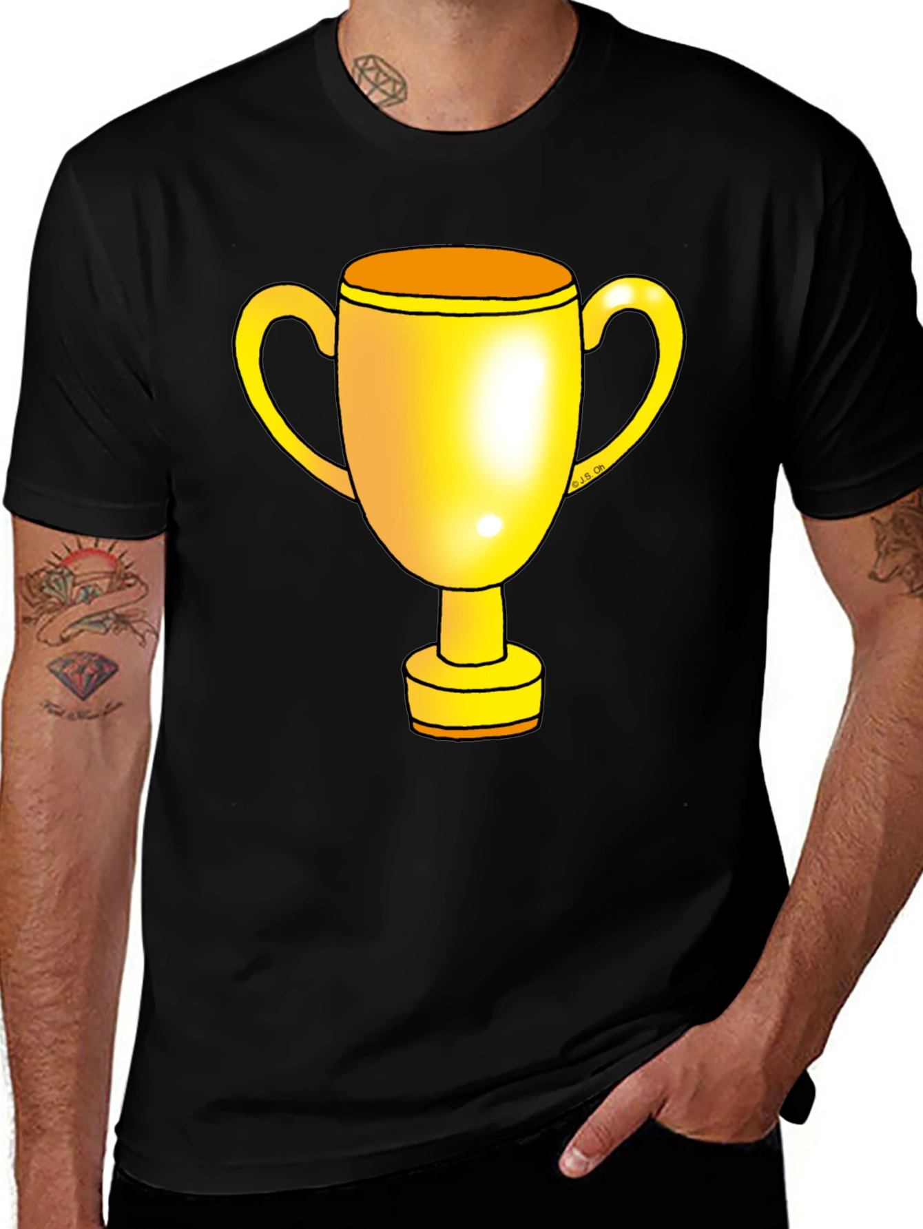 Gold Trophy Graphic T-Shirt