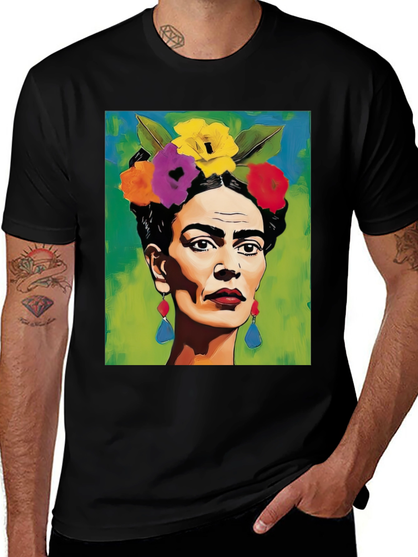Frida Kahlo Portrait T-Shirt - Unique Art Tee
