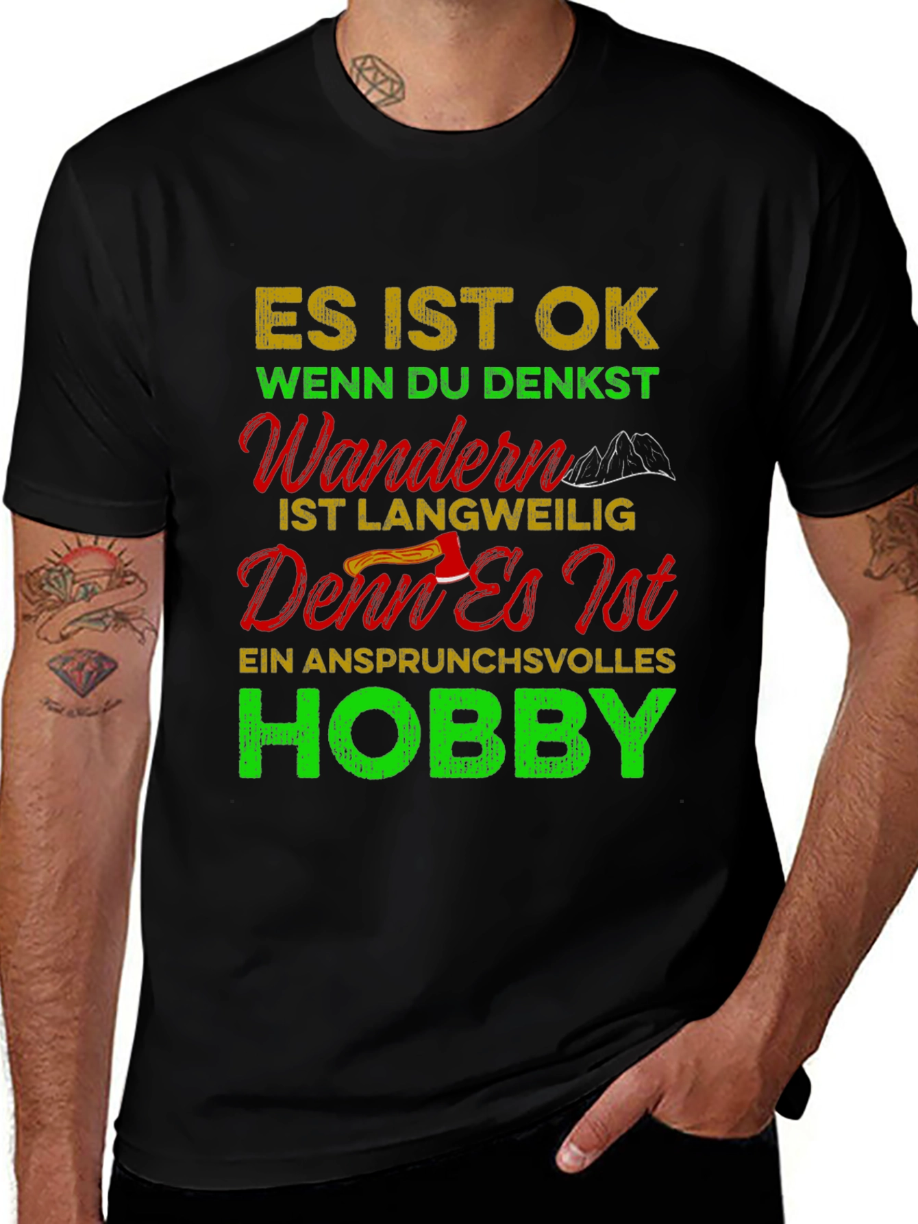 Variant 12 of Hiking Hobby Graphic T-Shirt