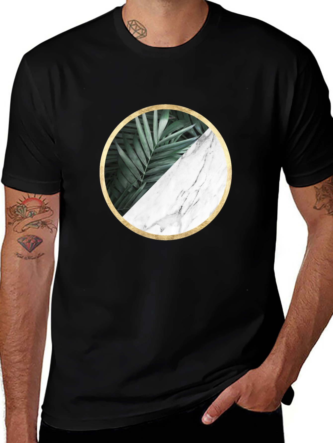 Variant 19 of Modern Geometric Nature Graphic Tee