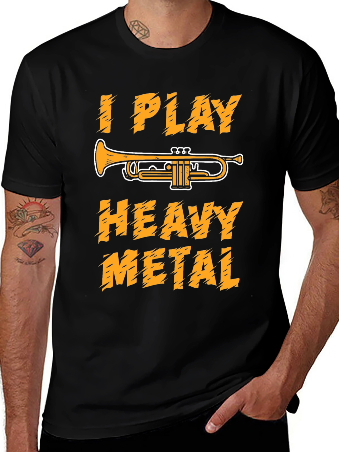 Variant 29 of I Play Heavy Metal Trumpet T-Shirt