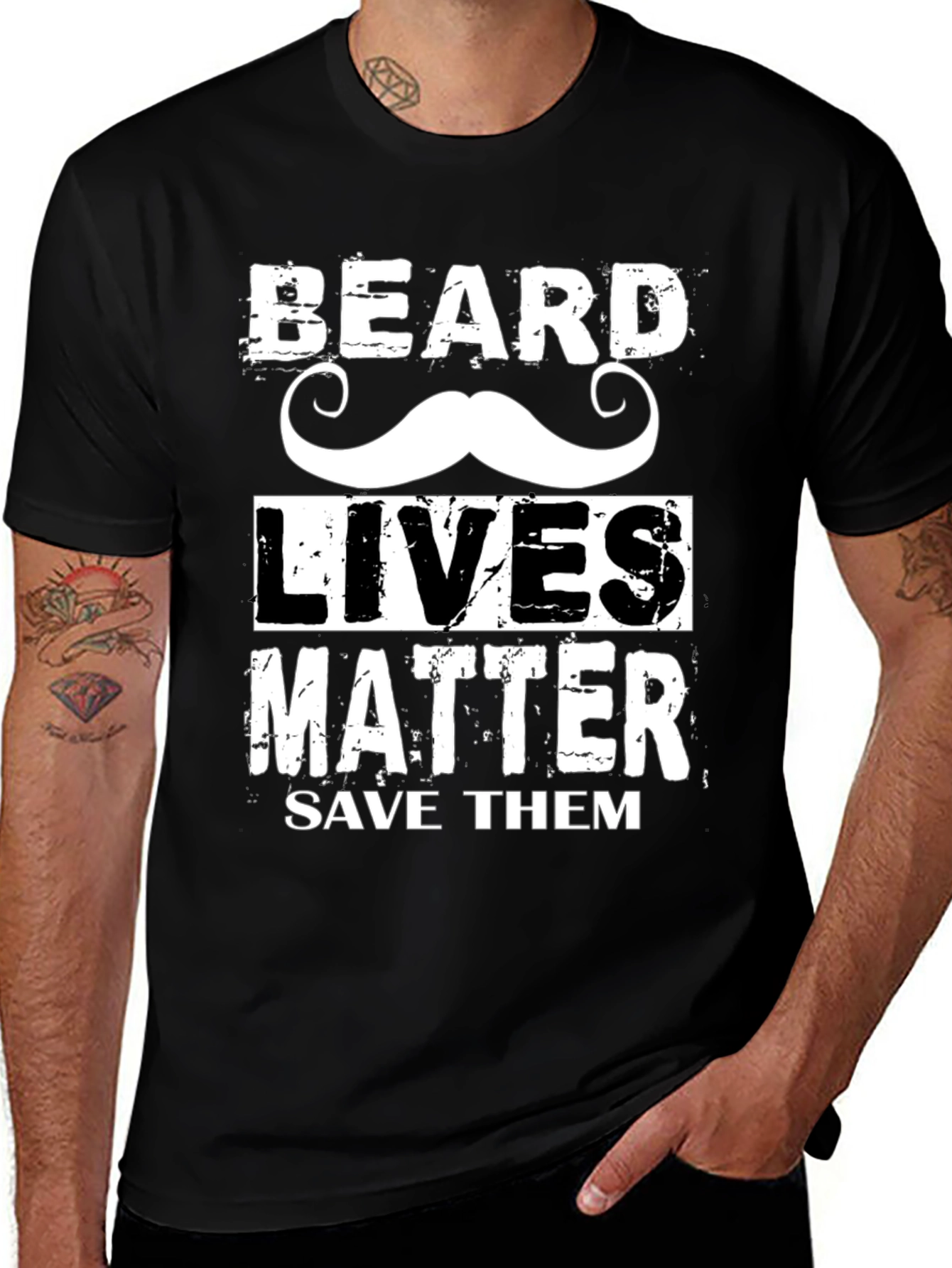 Variant 2 of Beard Lives Matter Graphic T-Shirt