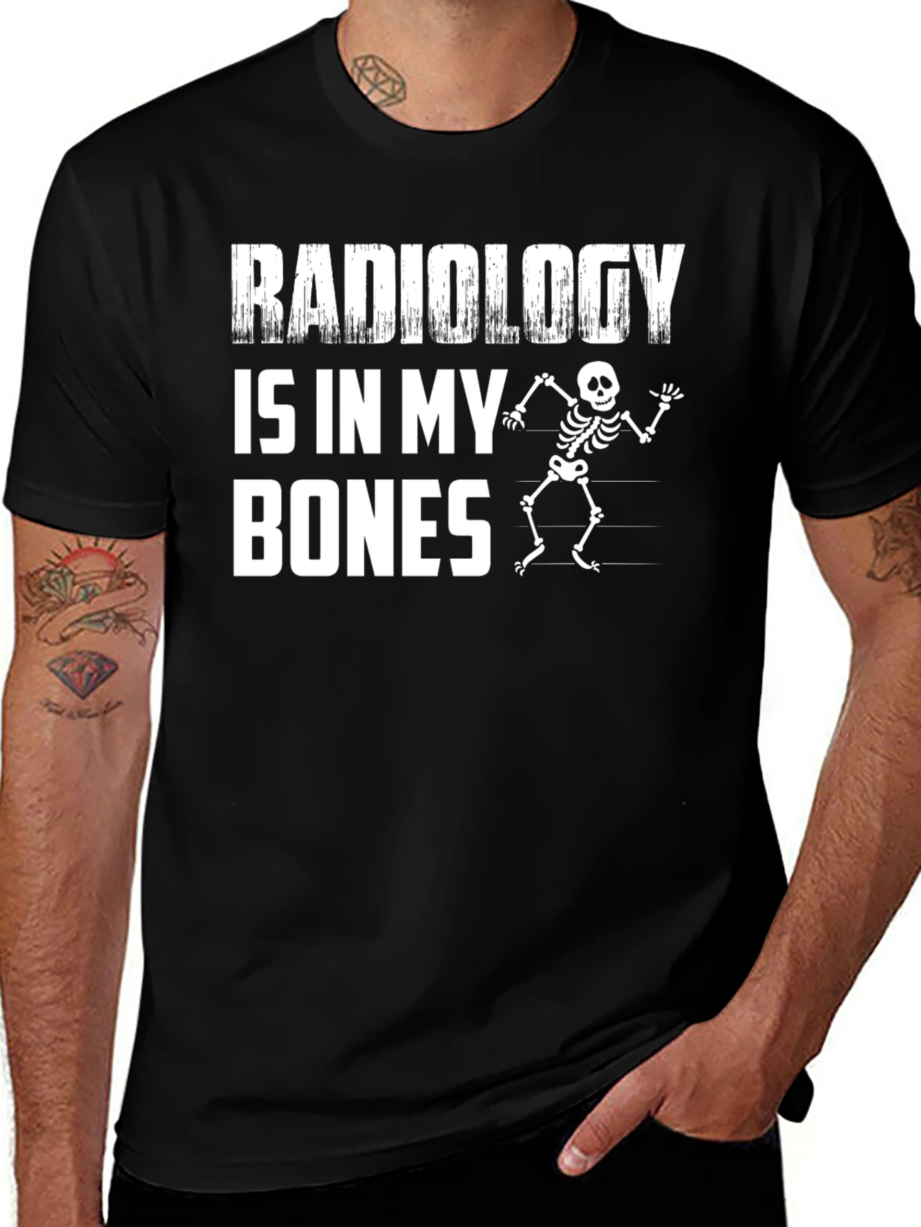 Variant 15 of Radiology Is In My Bones Skeleton Graphic Tee