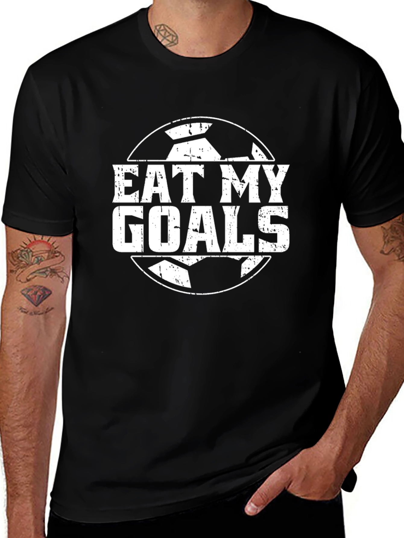 Variant 3 of Eat My Goals Soccer Graphic T-Shirt