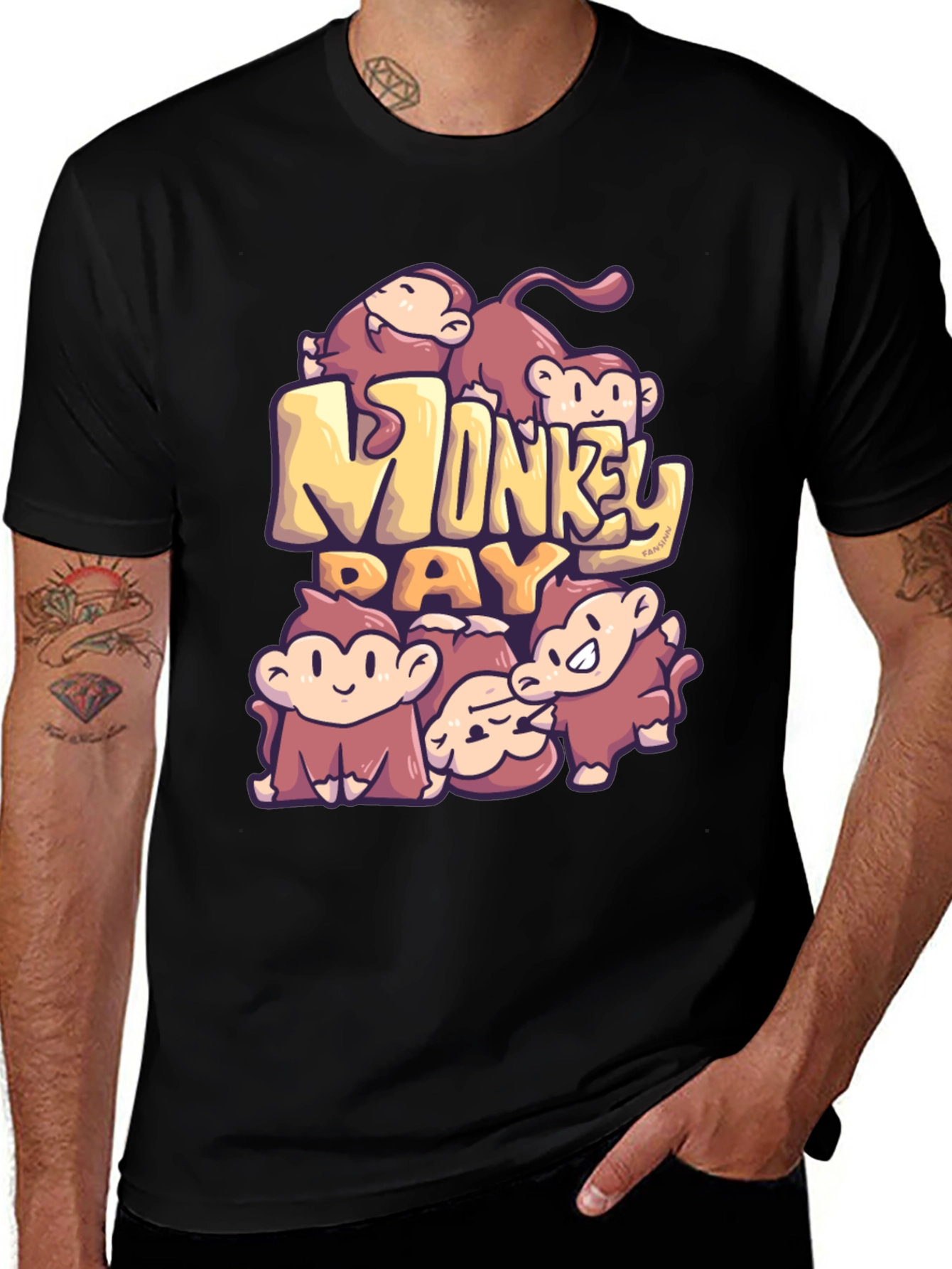 Variant 22 of Monkey Day Graphic T-Shirt