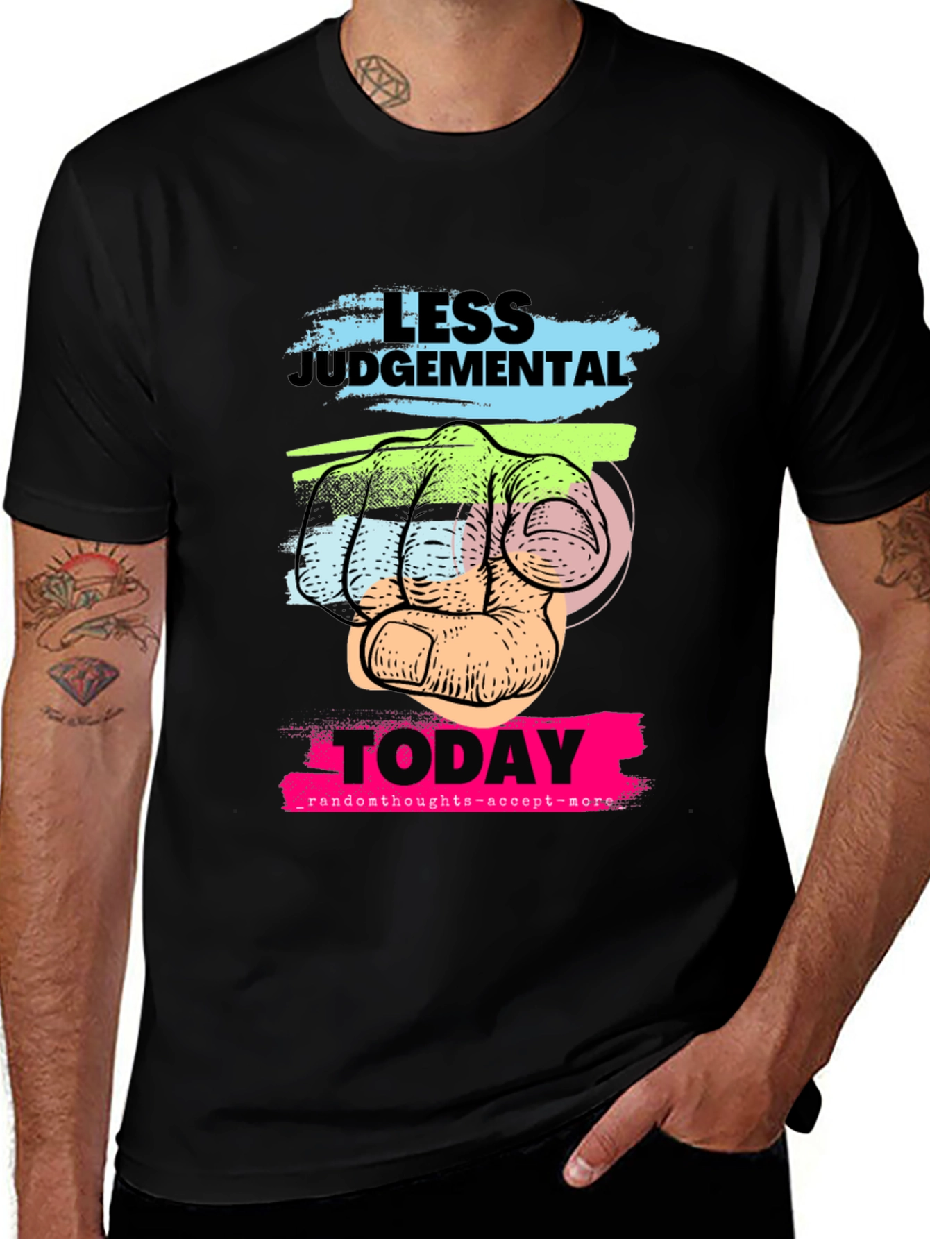 Variant 5 of Less Judgemental Today Graphic T-Shirt