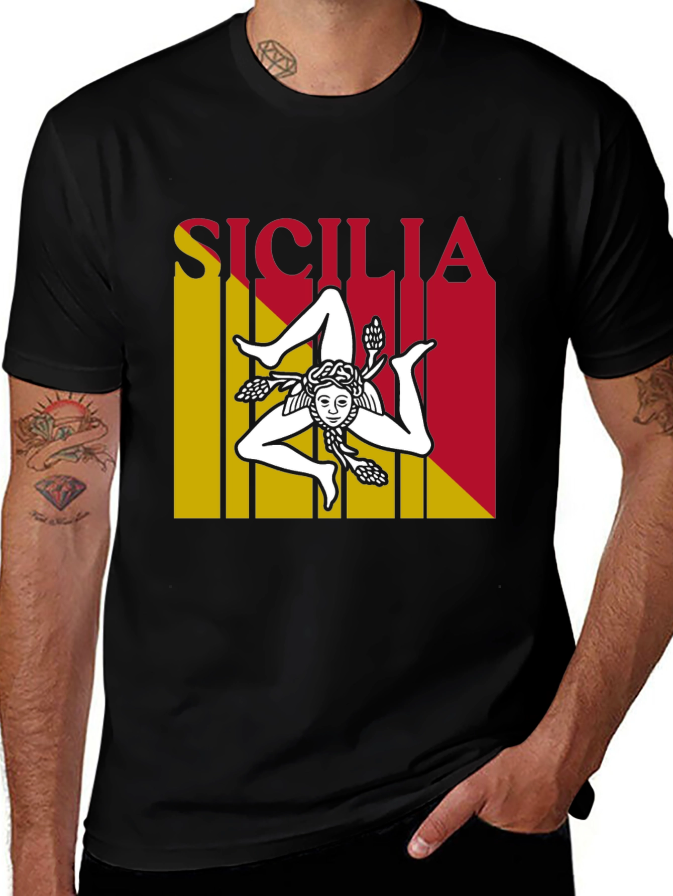 Sicilia Flag Graphic T-Shirt