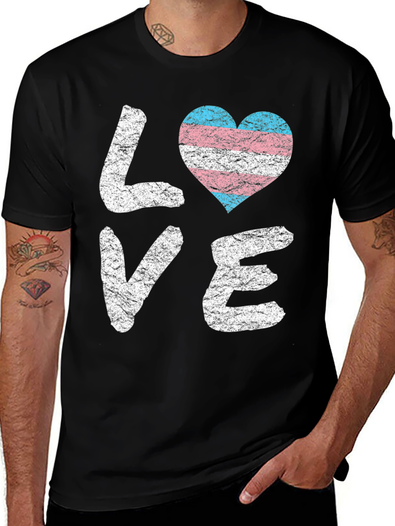 Transgender Pride LOVE Heart T-Shirt