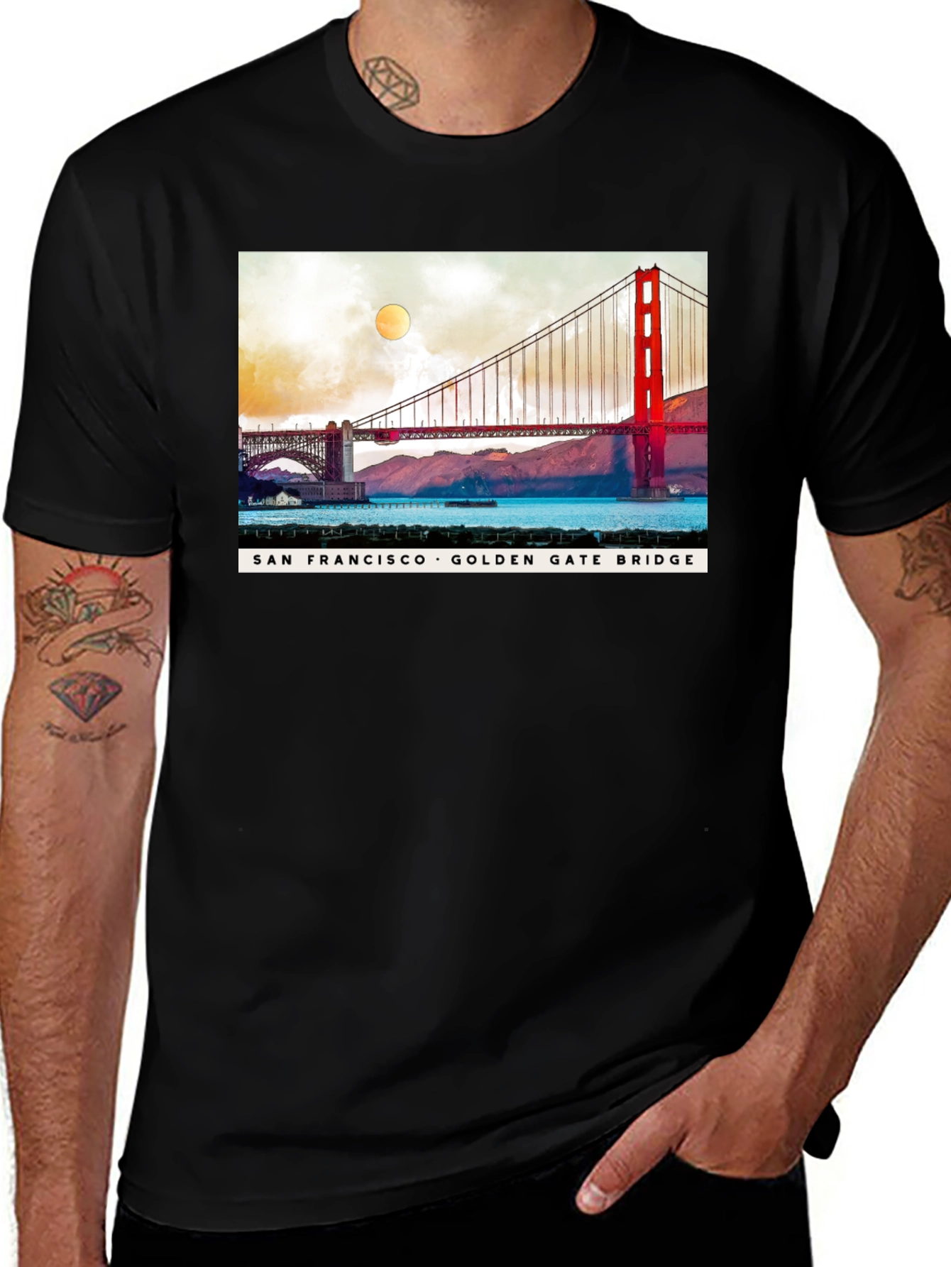 San Francisco Golden Gate Bridge Graphic T-Shirt