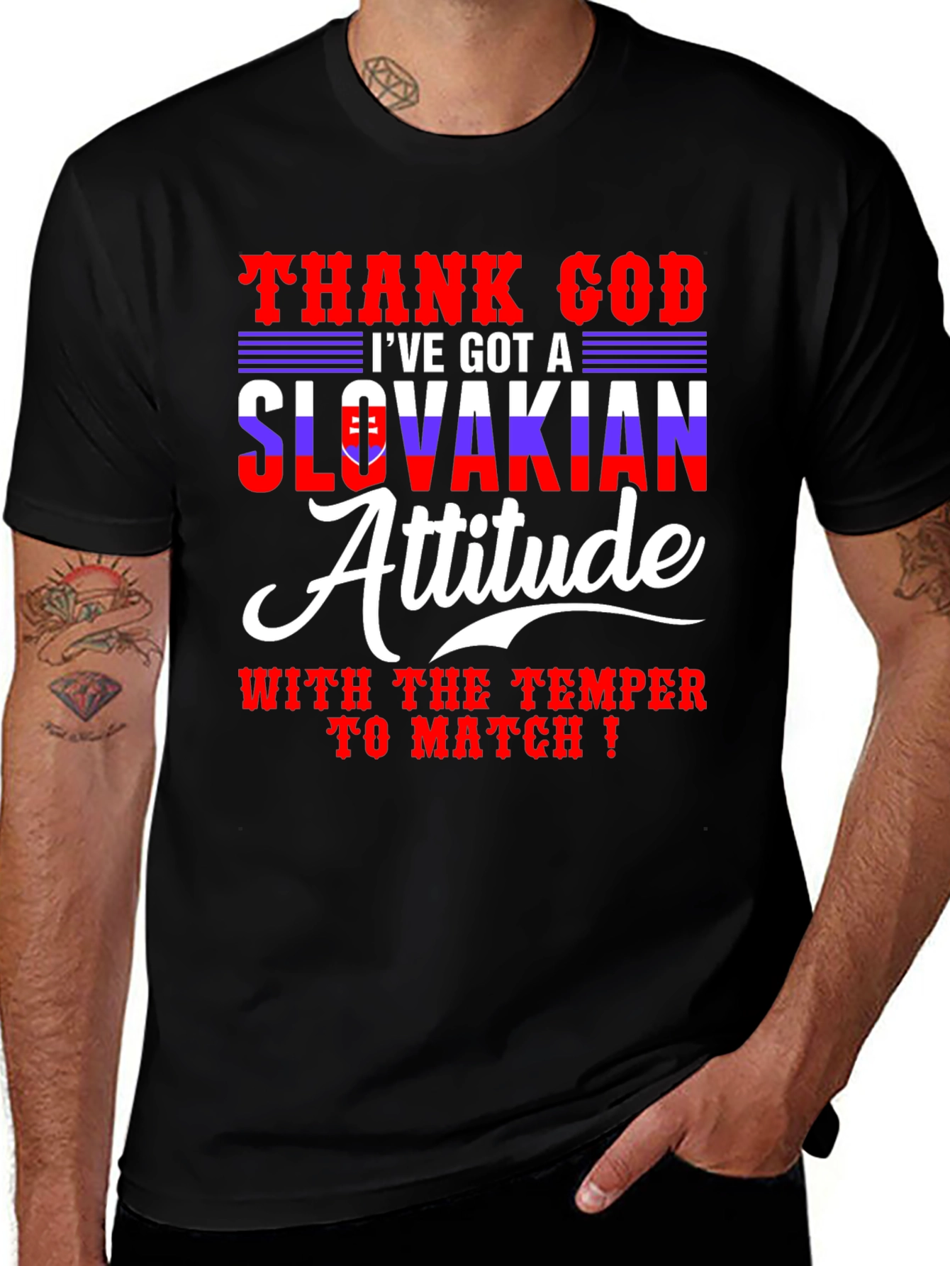 Slovakian Attitude T-Shirt - Funny Temper Tee