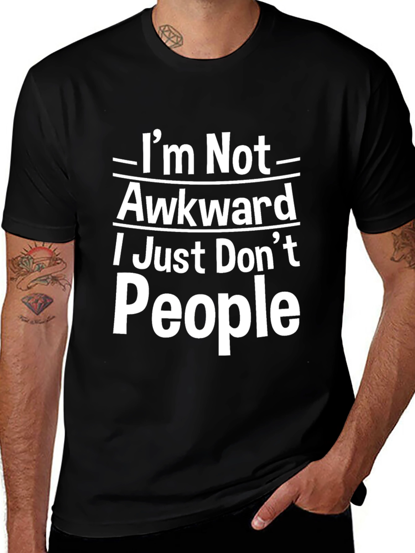Variant 21 of Awkward T-Shirt - Funny Introvert Tee
