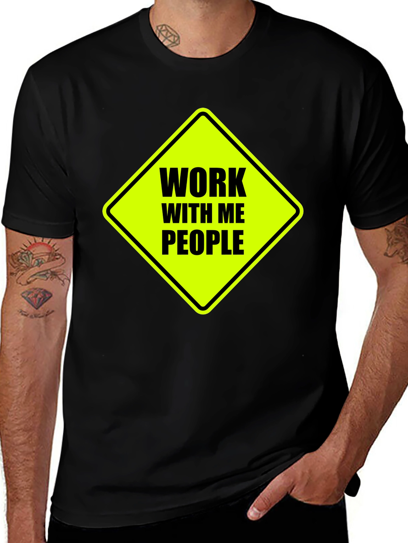 Variant 20 of Work With Me People Graphic Tee