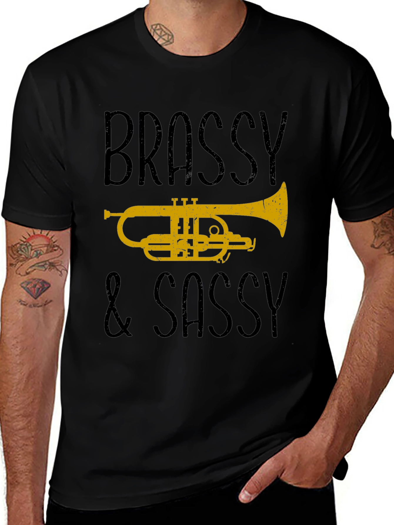 Variant 5 of Brassy & Sassy Trumpet Graphic Tee