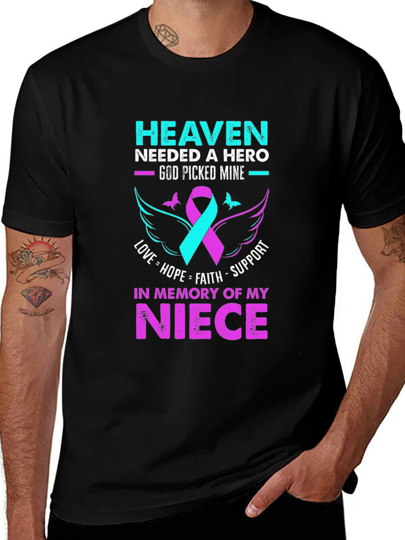 Heaven Needed a Hero Niece Memorial T-Shirt