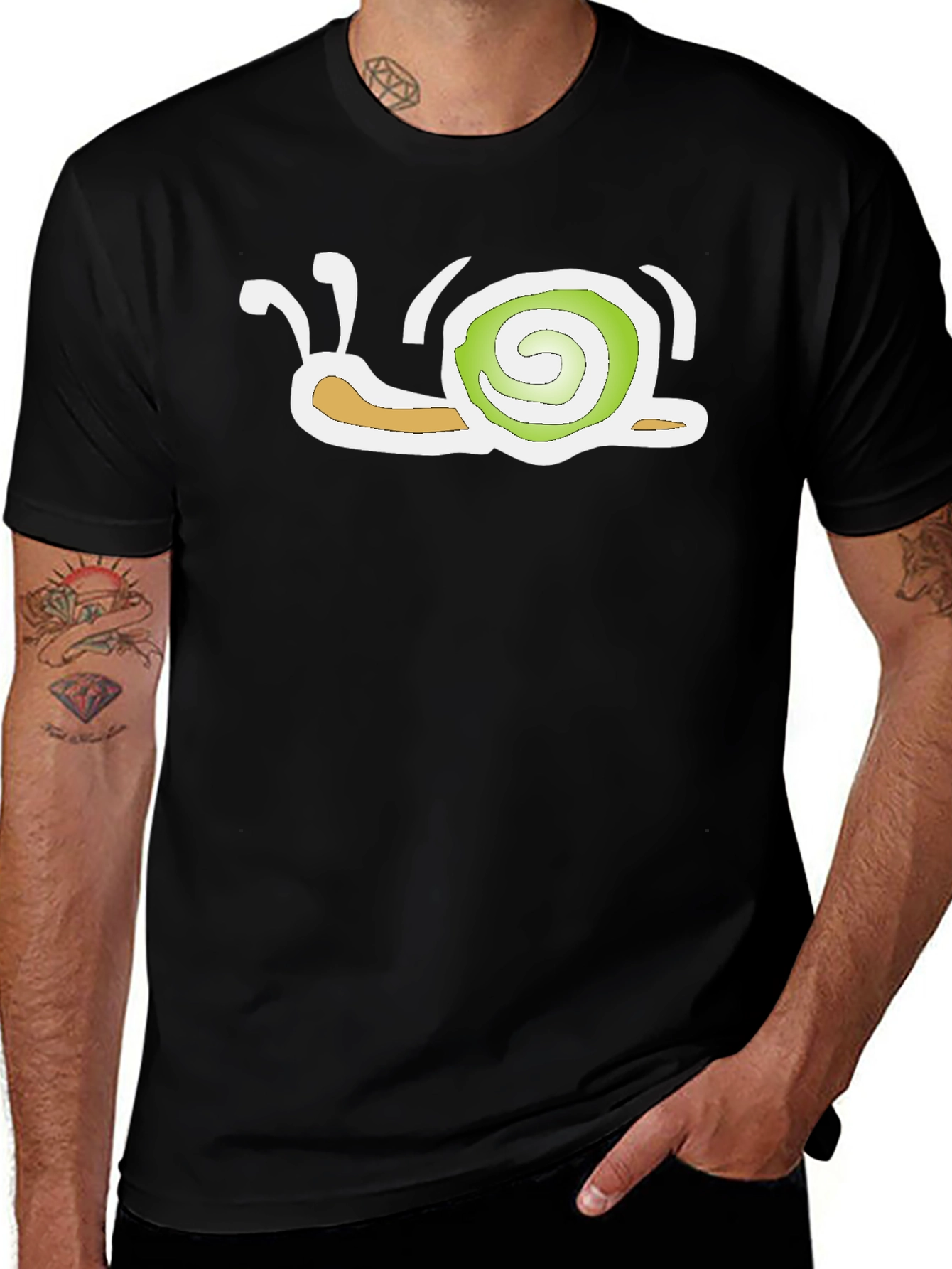 Variant 22 of Snail Graphic T-Shirt - Unique Cartoon Design