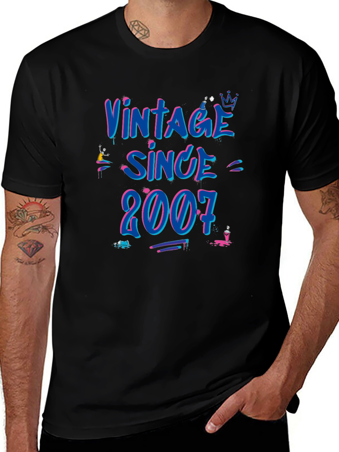 Variant 29 of Vintage Since 2007 Graphic T-Shirt