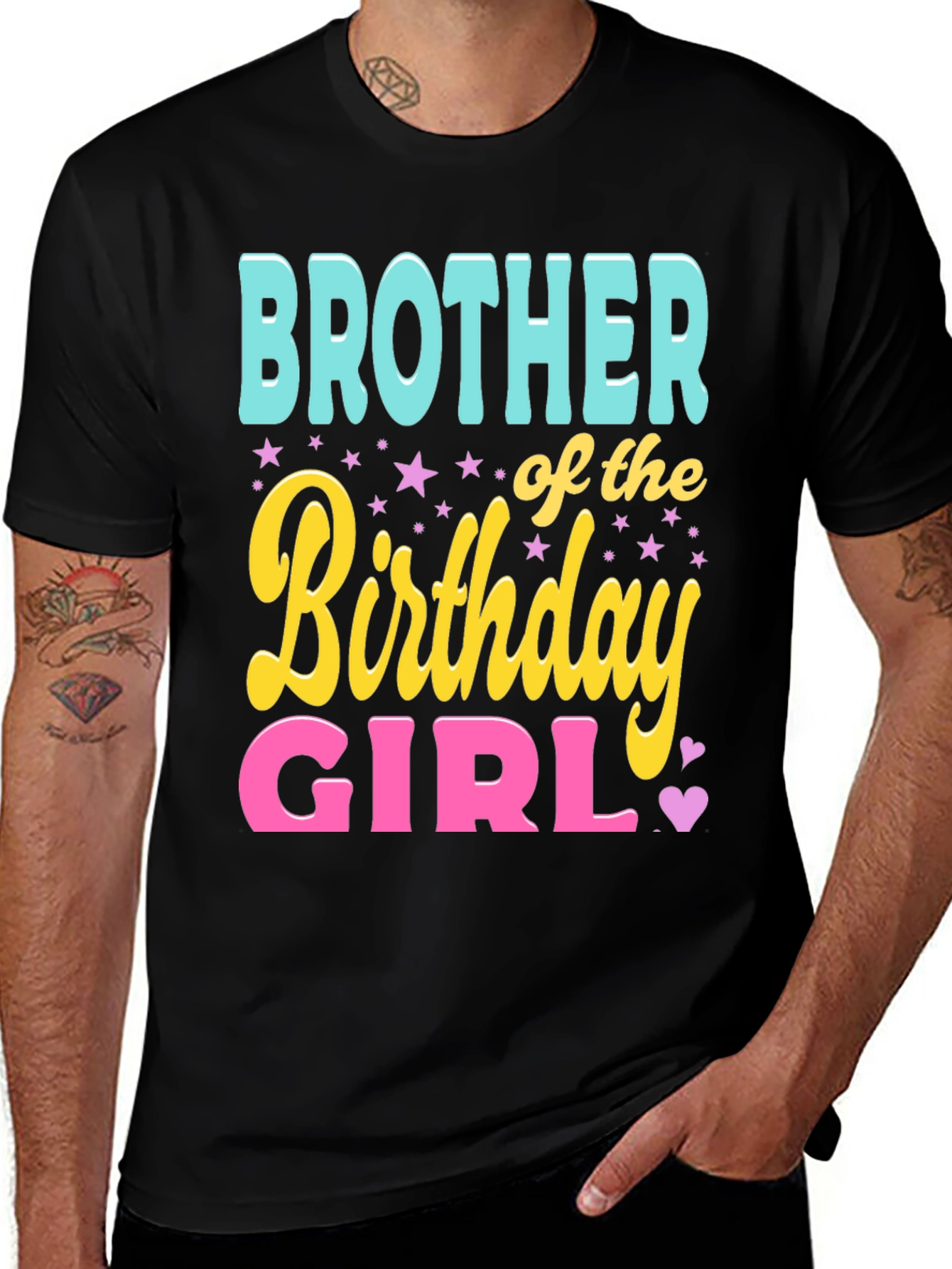 Variant 29 of Brother of the Birthday Girl T-Shirt