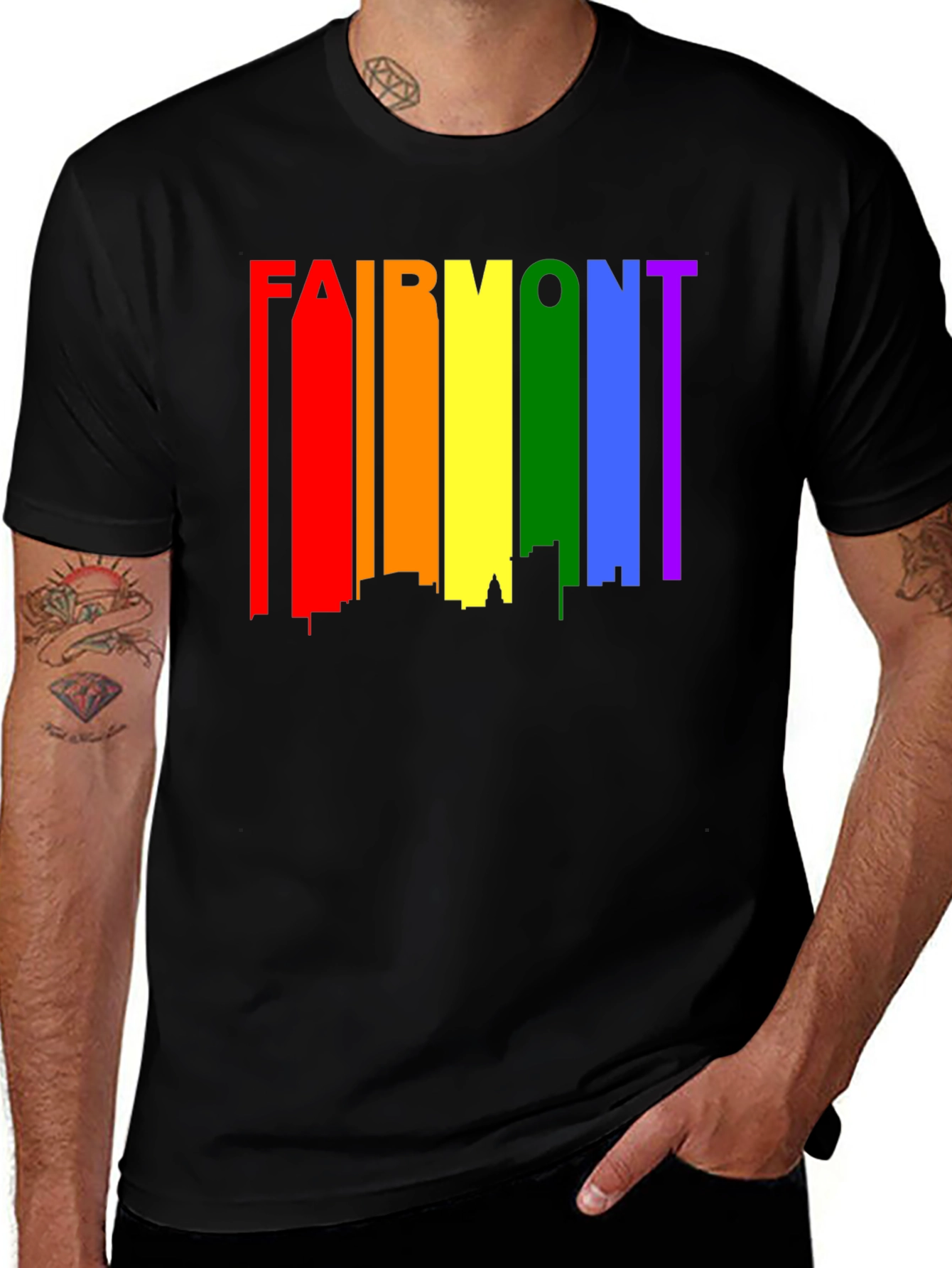 Fairmont Rainbow Pride Skyline T-Shirt
