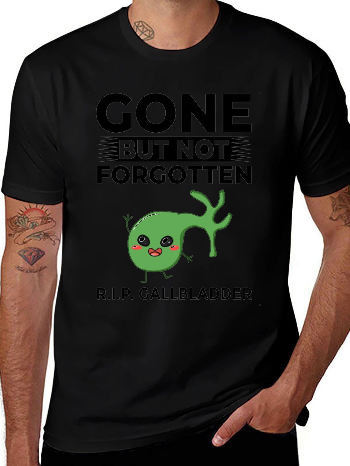 Variant 21 of Gone But Not Forgotten Gallbladder T-Shirt
