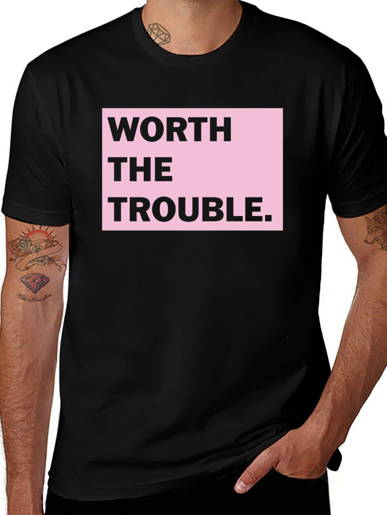 Variant 15 of Worth the Trouble Graphic T-Shirt