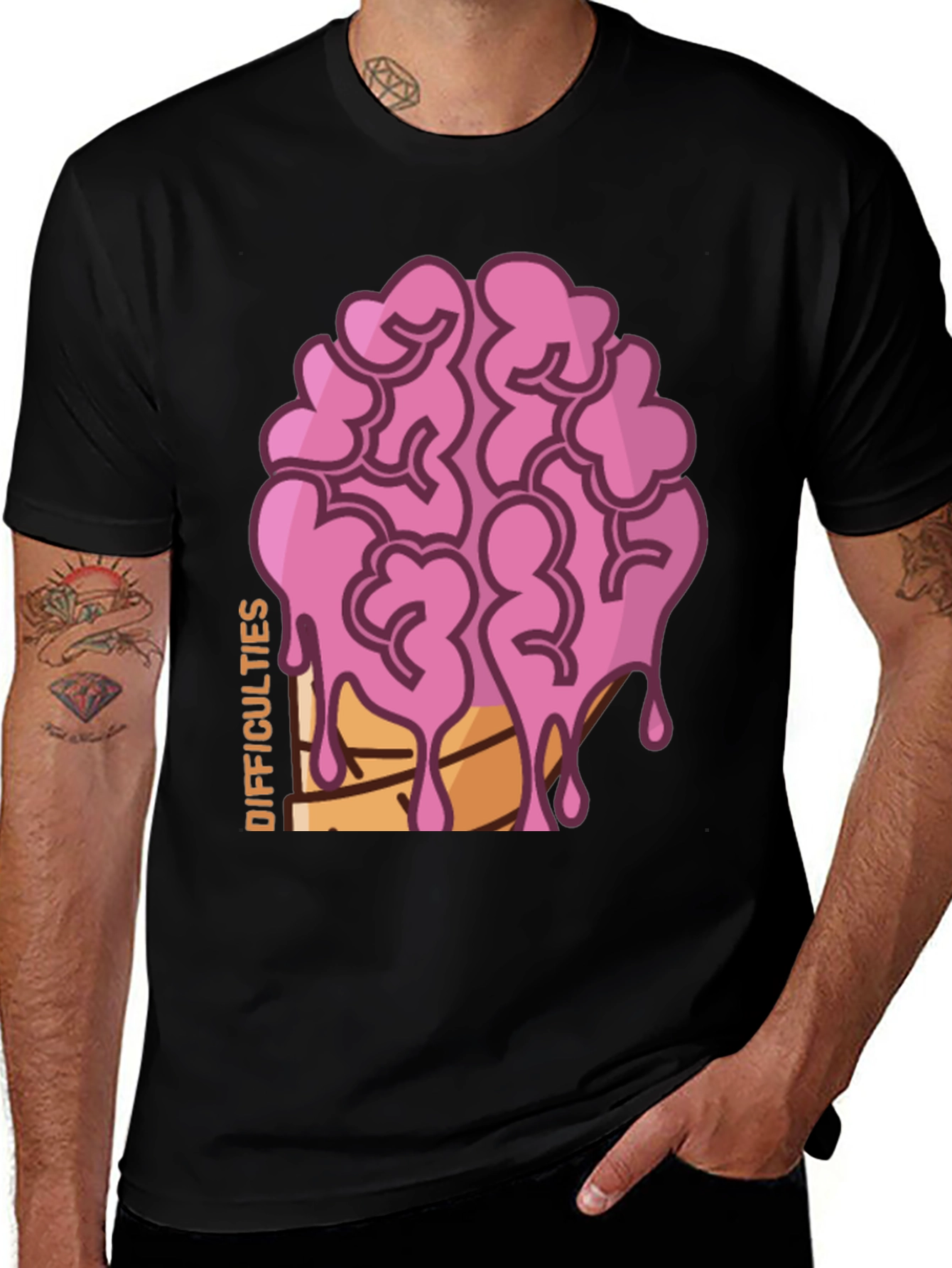 Variant 8 of Difficulties Brain Drip T-Shirt