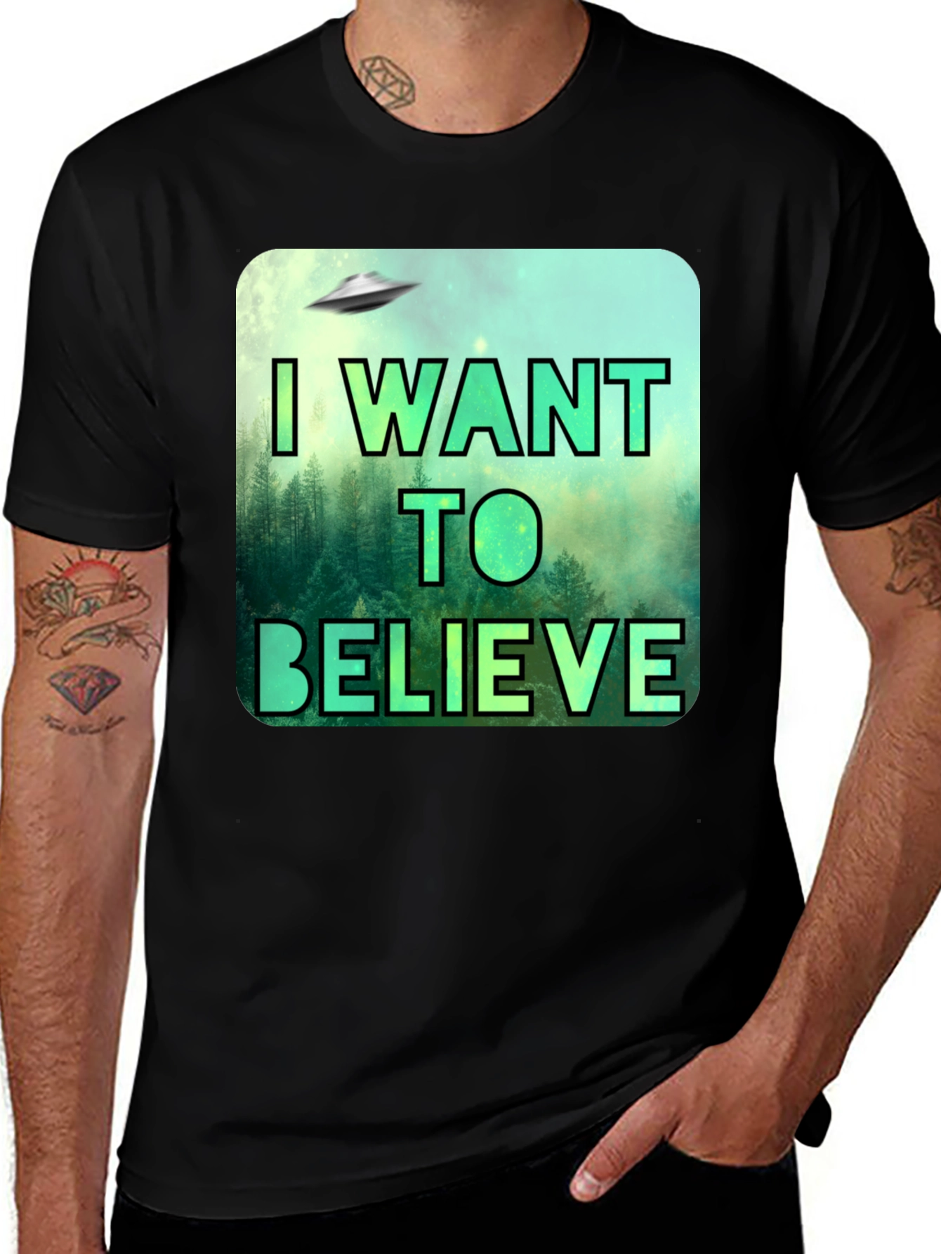I Want To Believe UFO Graphic T-Shirt