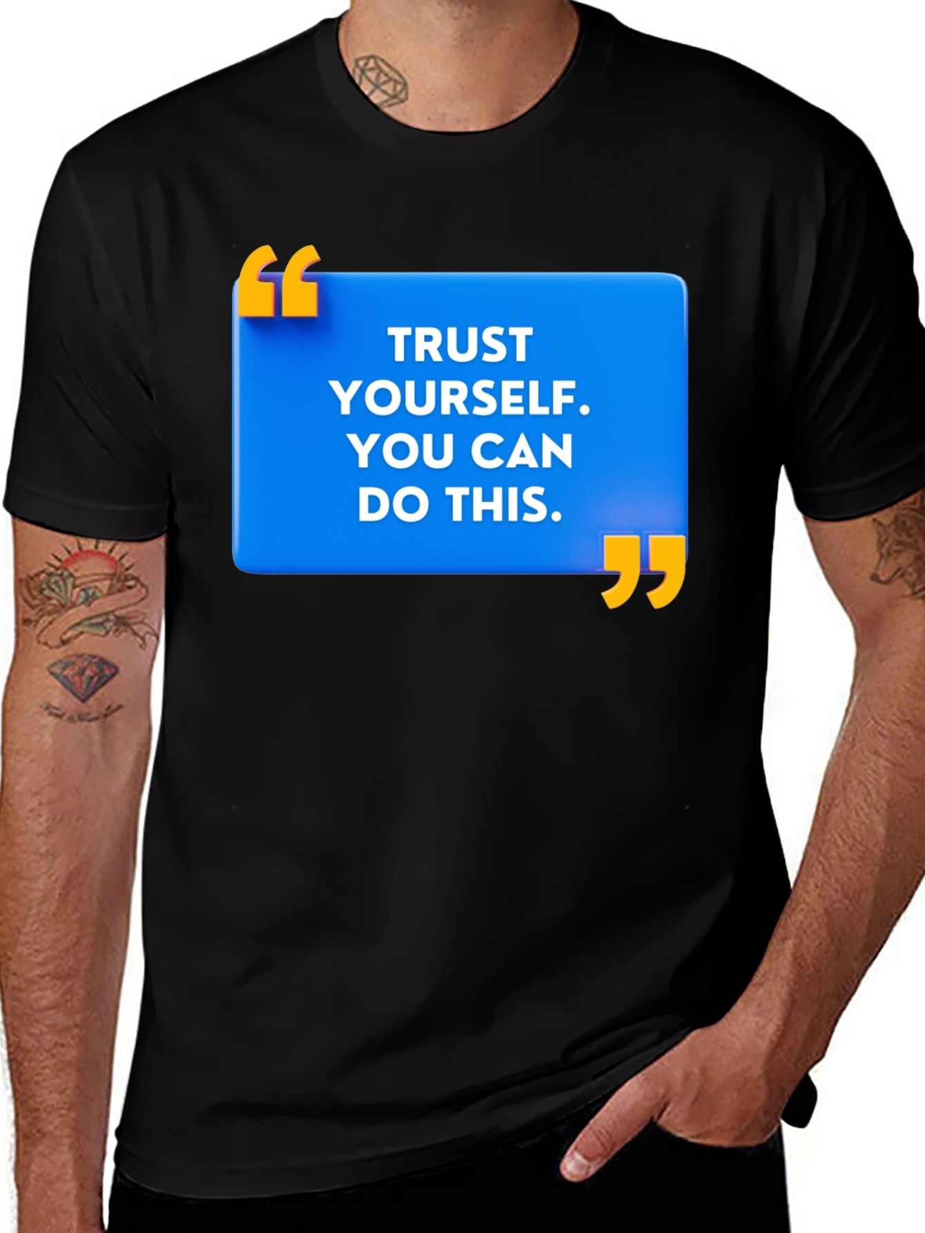 Variant 6 of Trust Yourself Motivational Graphic Tee