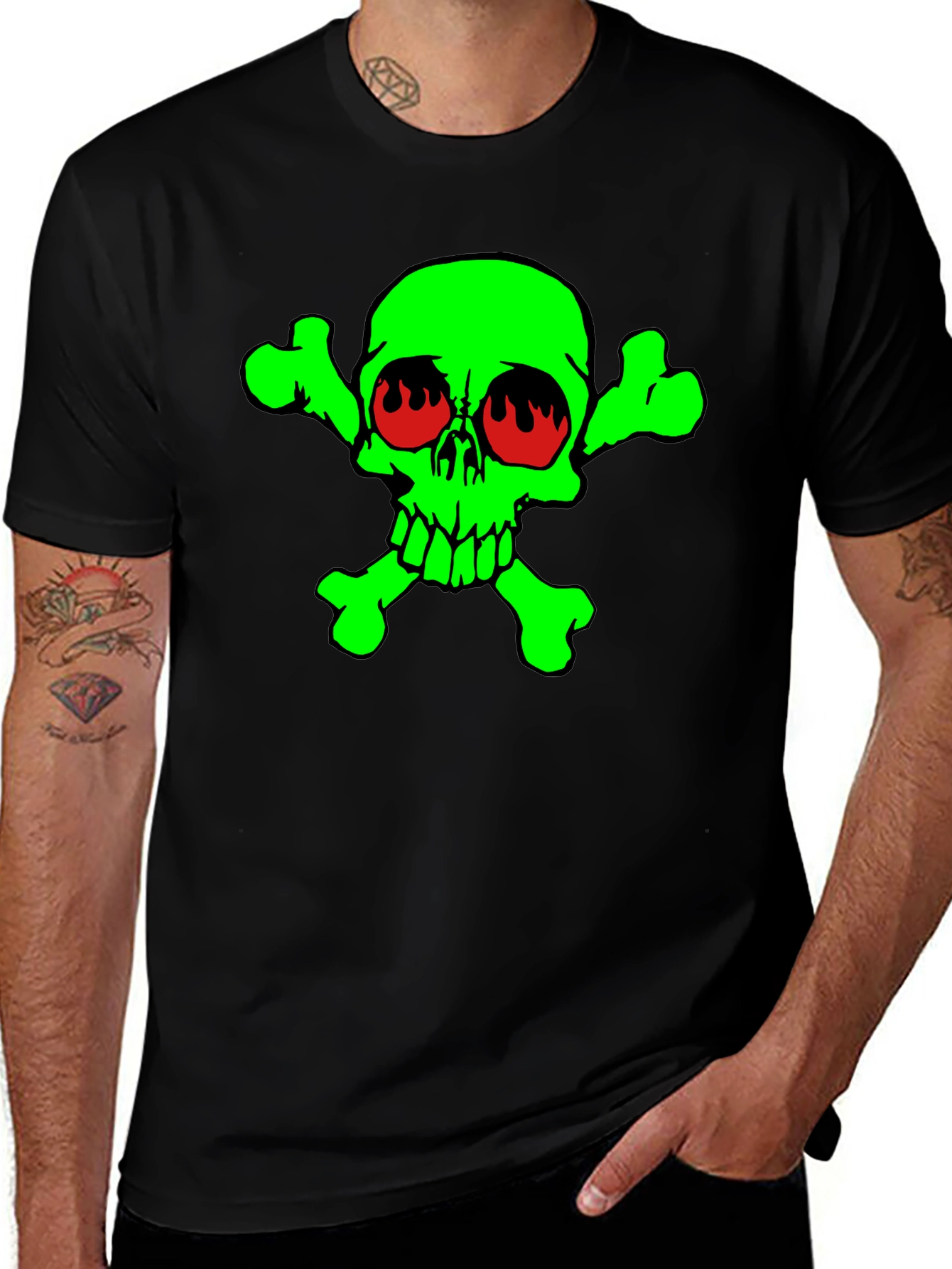 Toxic Skull Graphic T-Shirt