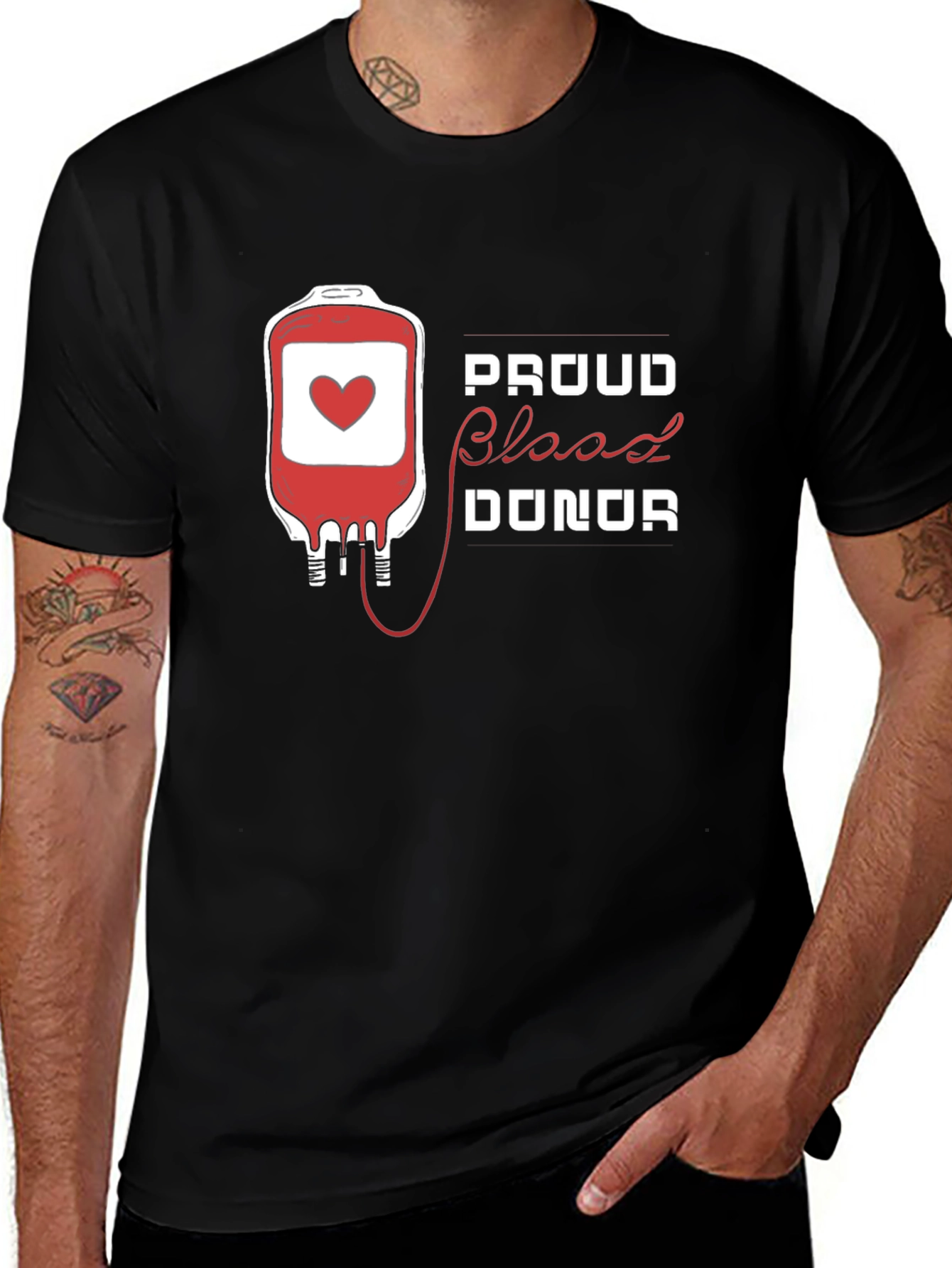 Variant 21 of Proud Blood Donor Graphic Tee