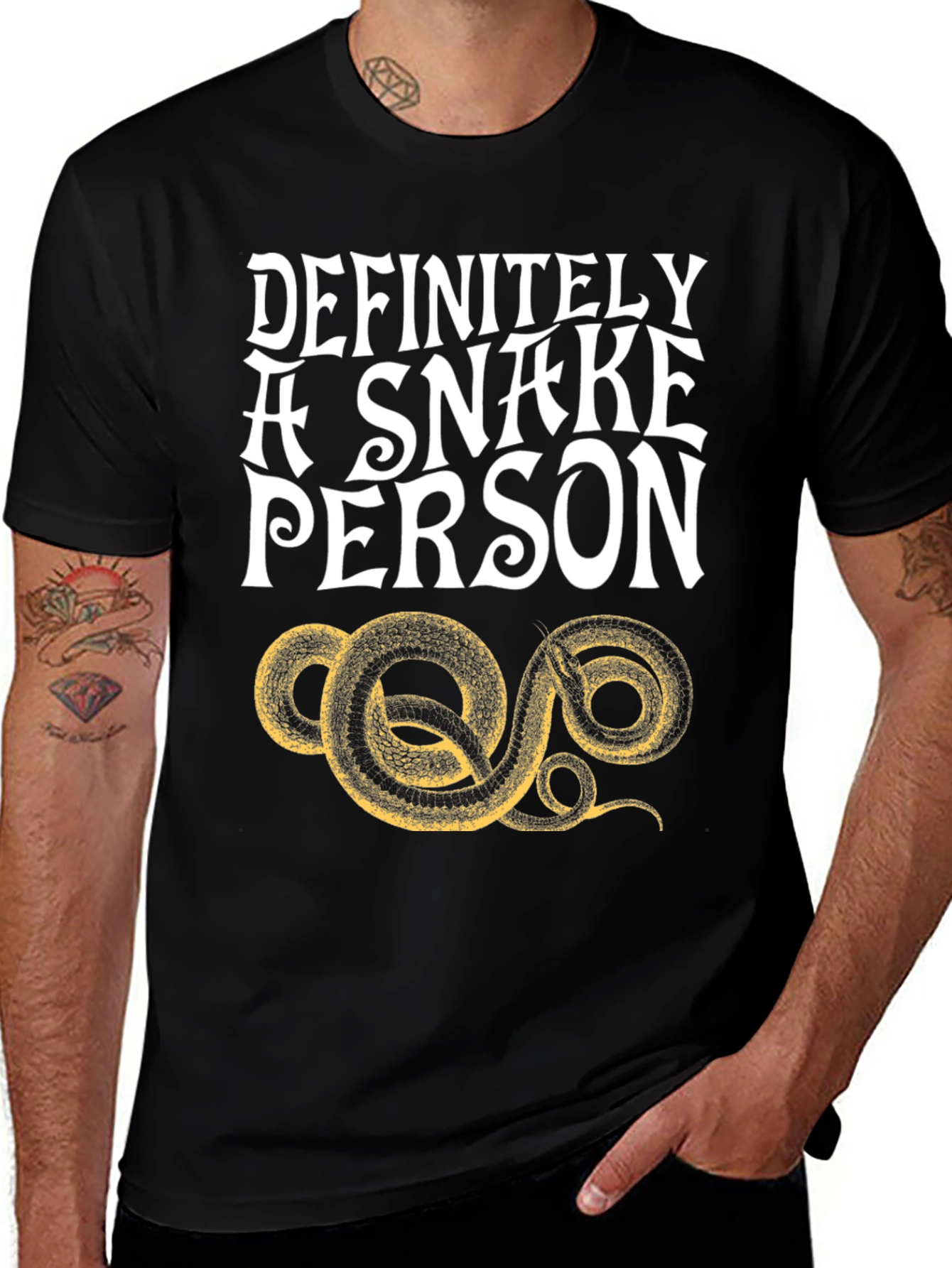Variant 4 of Definitely A Snake Person Graphic T-Shirt