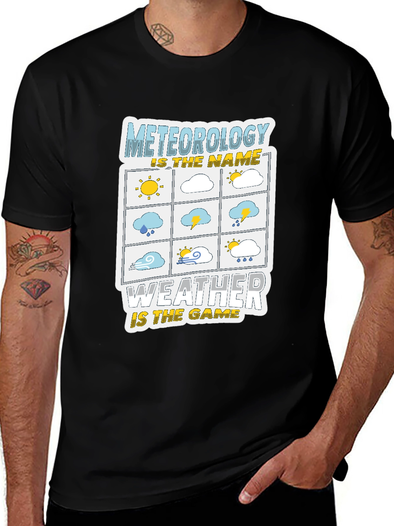 Variant 22 of Meteorology Weather Game Graphic T-Shirt