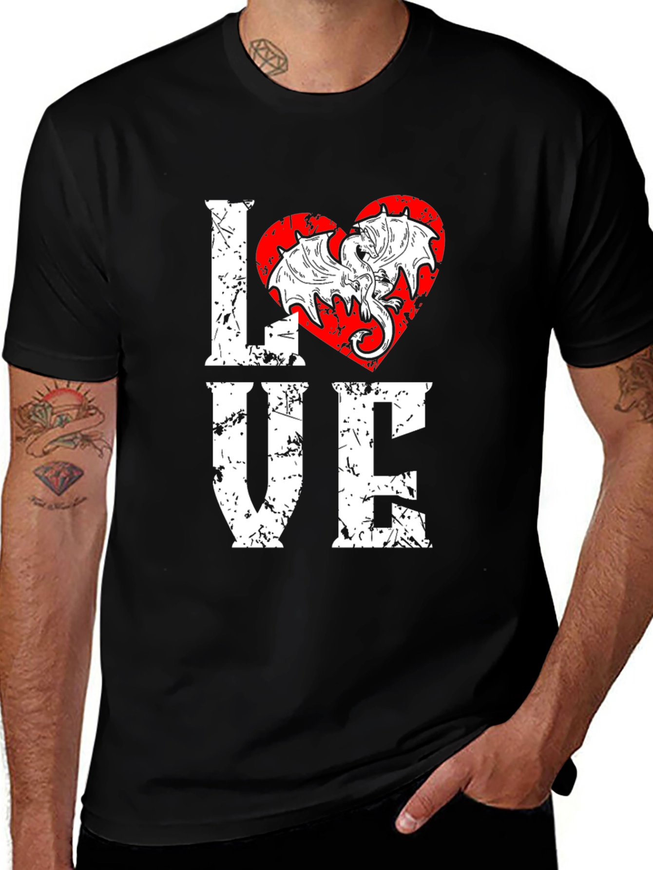 Variant 15 of Dragon Love Graphic Tee