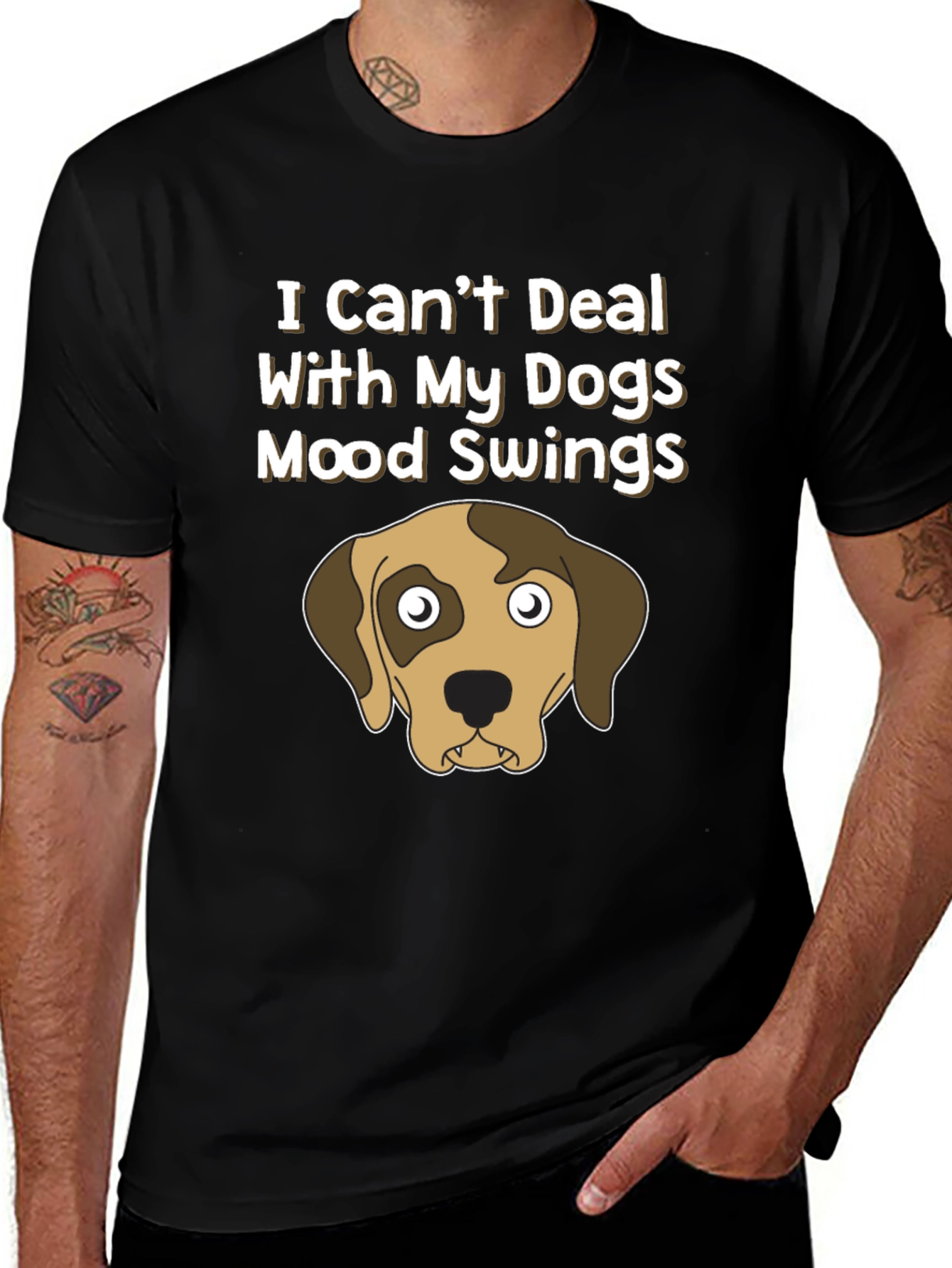 Variant 10 of Dog Mood Swings Graphic T-Shirt