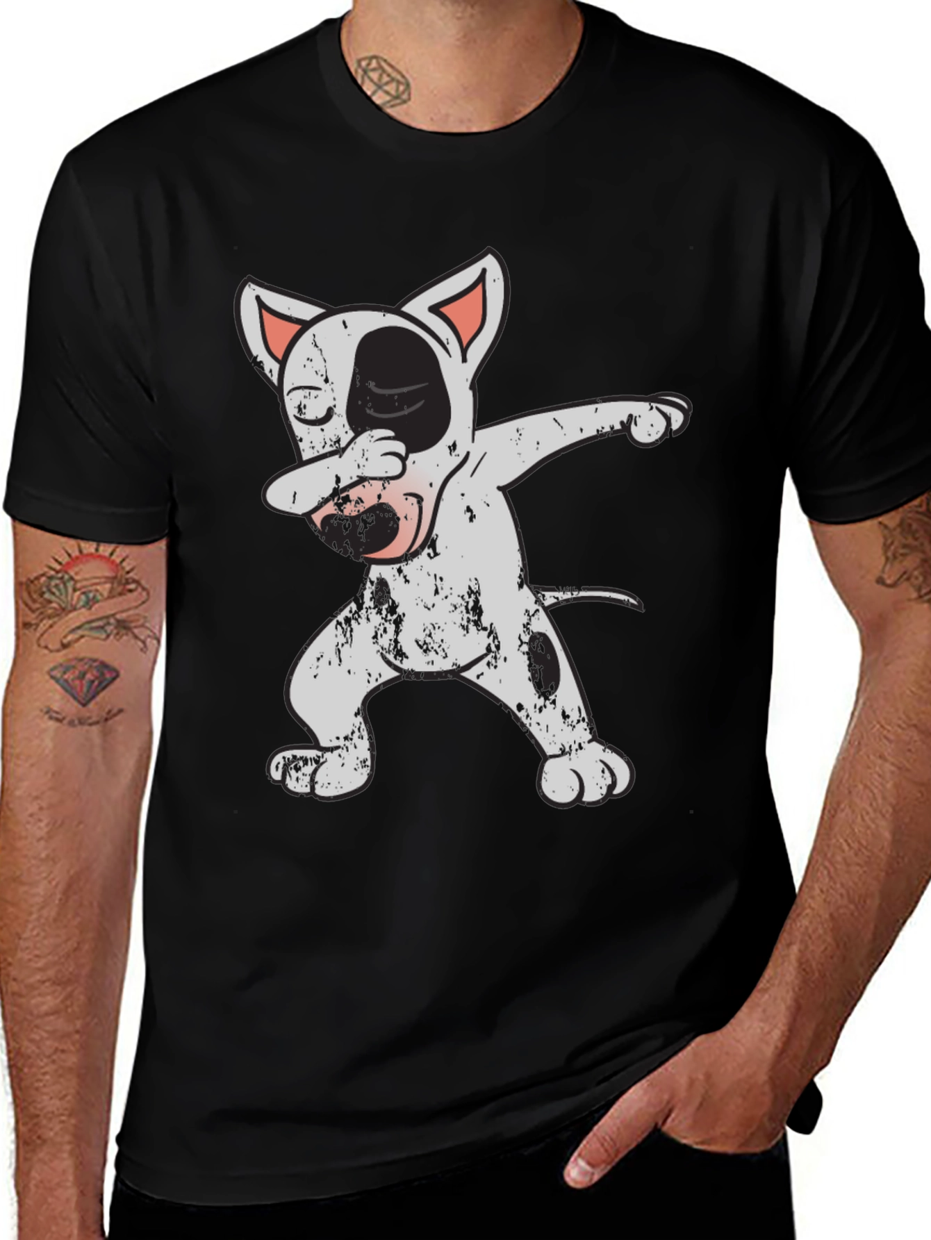 Variant 17 of Dabbing Dog Graphic T-Shirt
