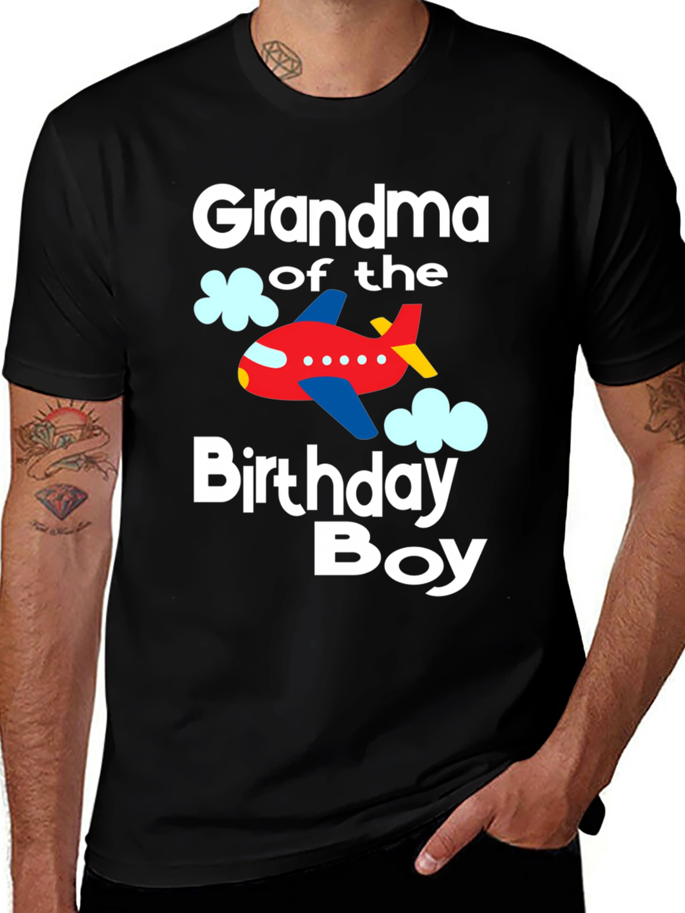 Variant 24 of Grandma of the Birthday Boy Airplane T-Shirt