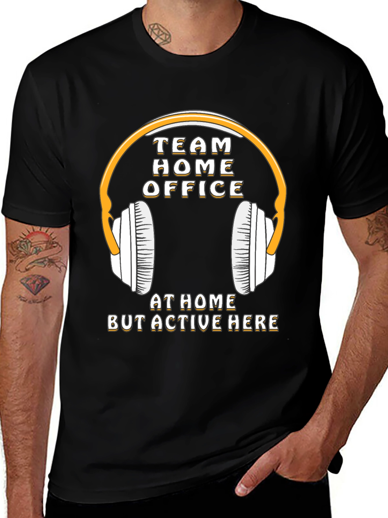 Variant 12 of Team Home Office T-Shirt - Stay Active & Connected